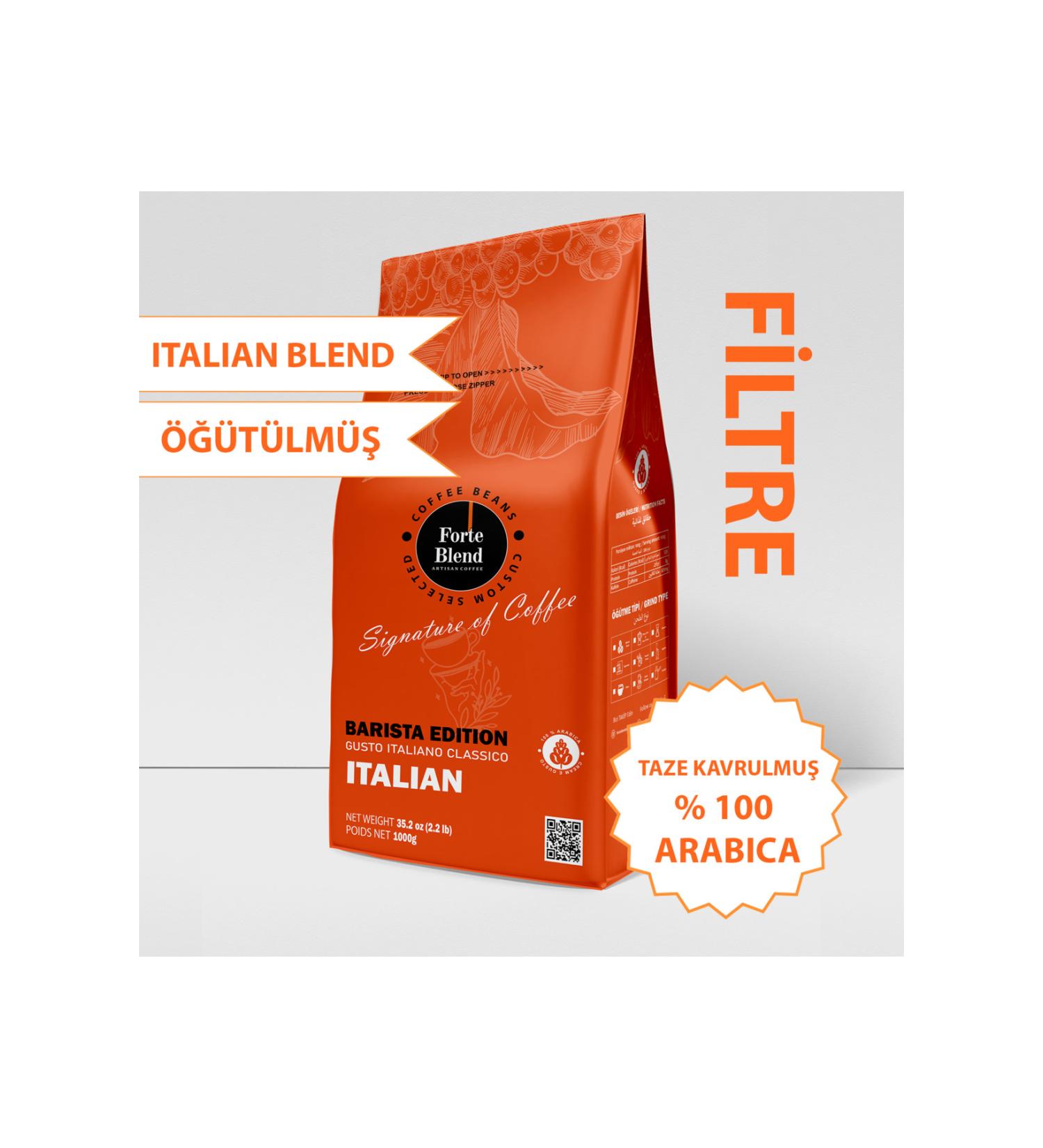 FORTE BLEND Artisan Coffee Forte Blend Italian Blend Coffee 1000 GR