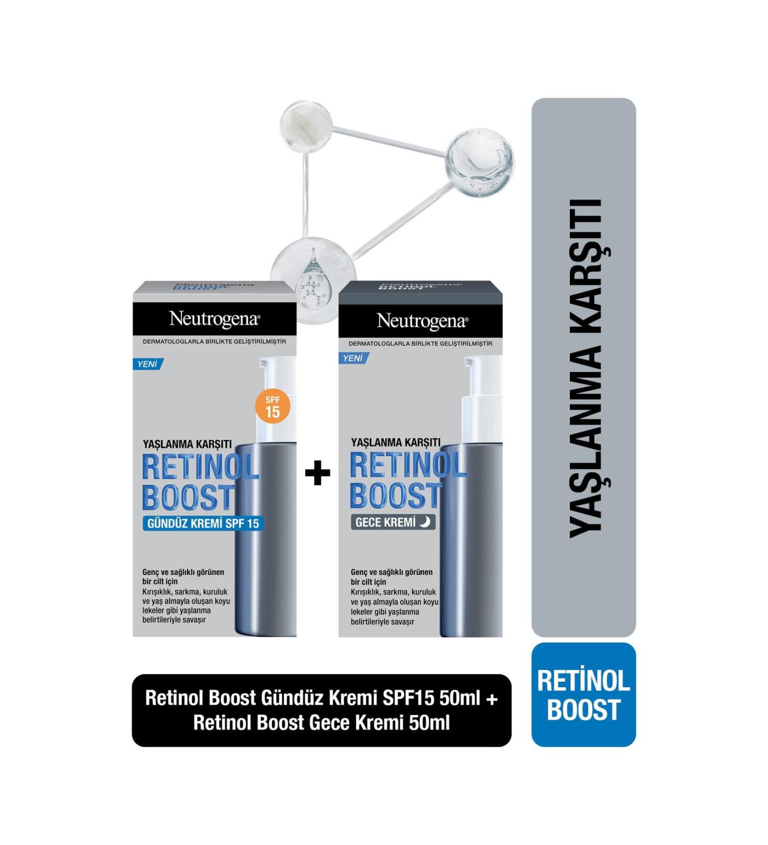 Neutrogena Retinol Boost Anti-Wrinkle Day Cream Antiaging 50 Ml + Retinol Boost - Buy Online on GoSupps.com