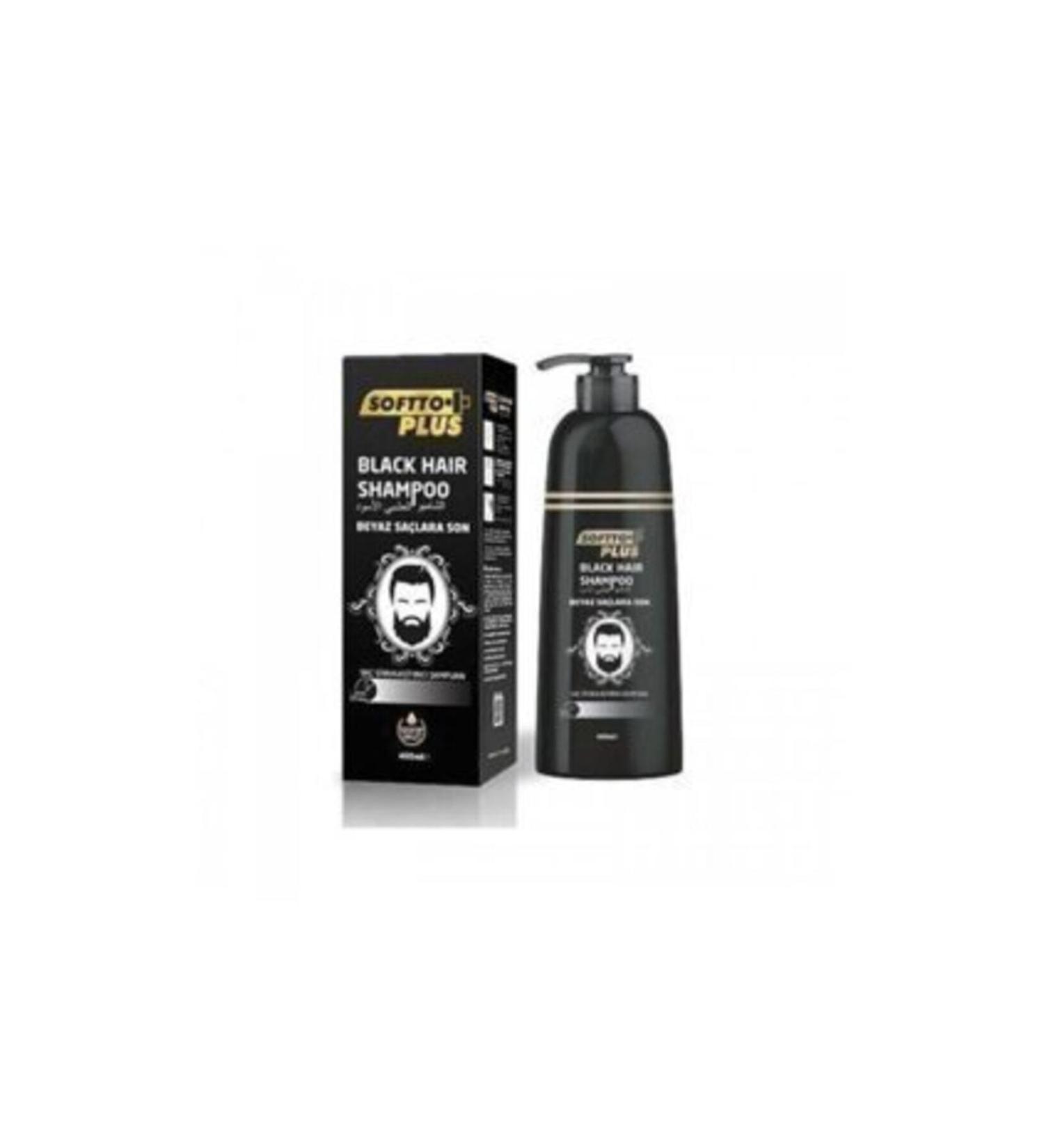 Softto Plus Nourishing Repairing Black Shampoo That Puts an End to White Hair 350ml KeyProduct1326