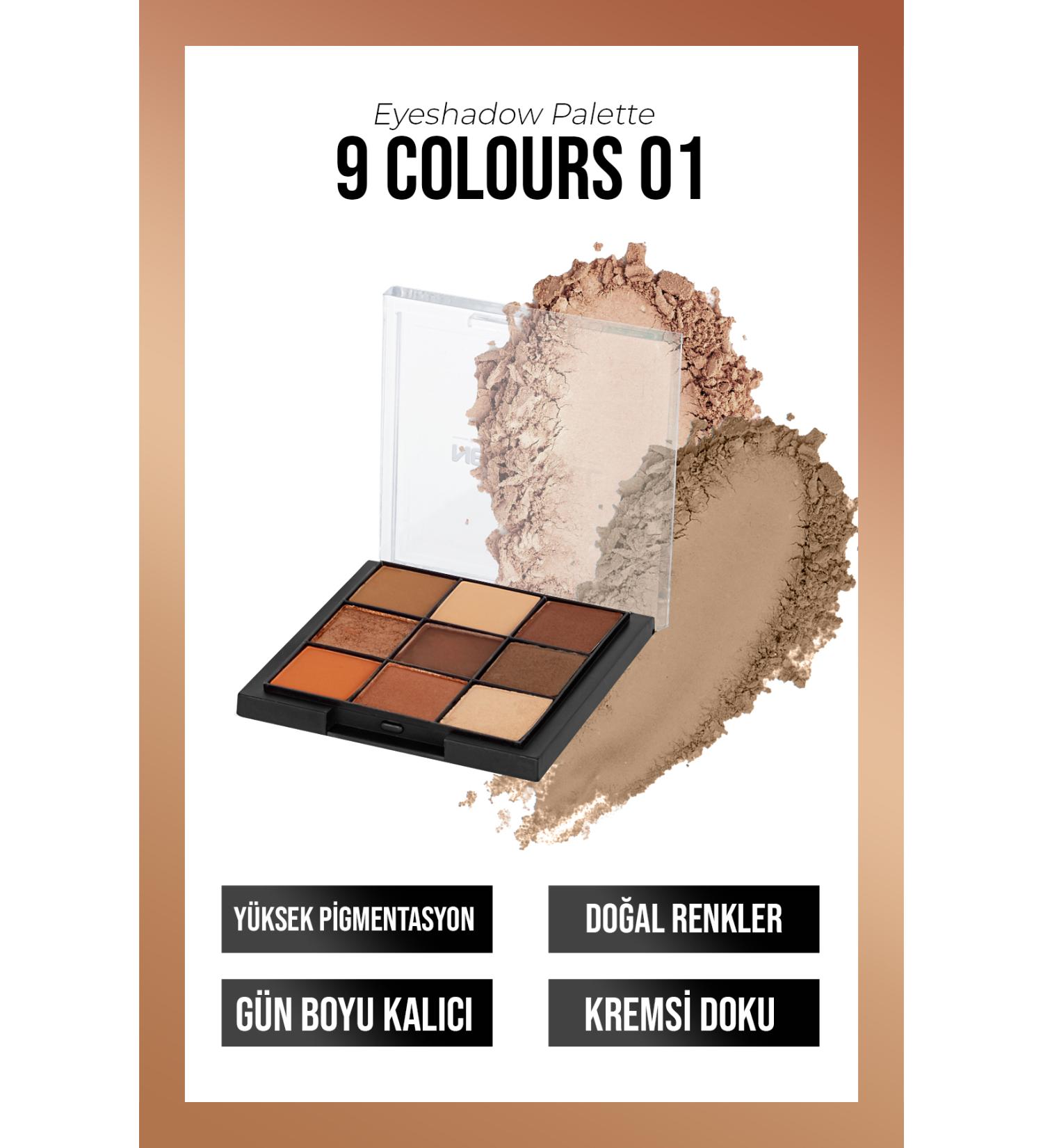 New Well Eyeshadow Palette 9 Colors No 01. - Buy Online on GoSupps.com