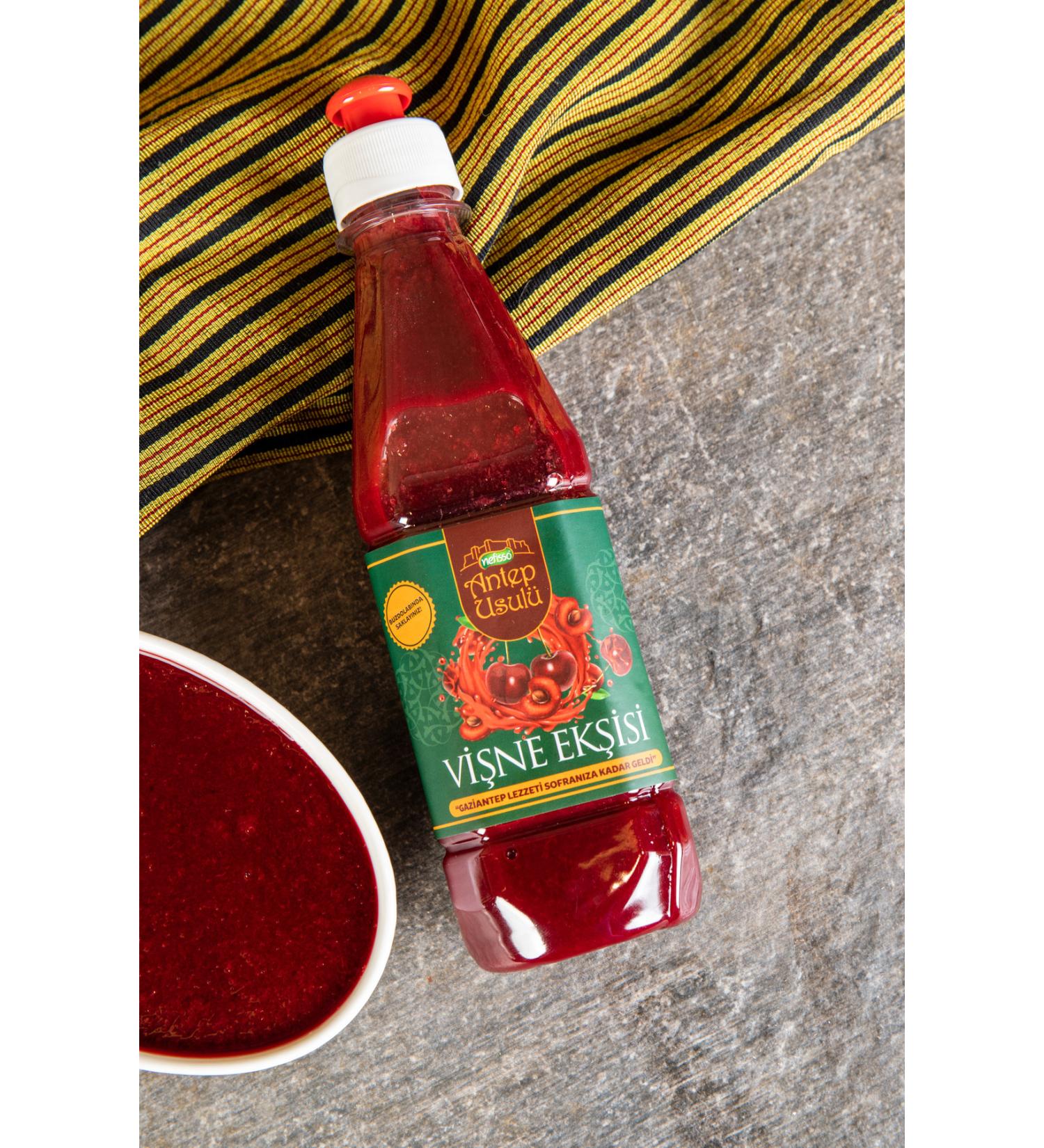 NEF SSO ANTEP STYLE Natural Sour Cherry Sauce 400 g - Buy Online on GoSupps.com