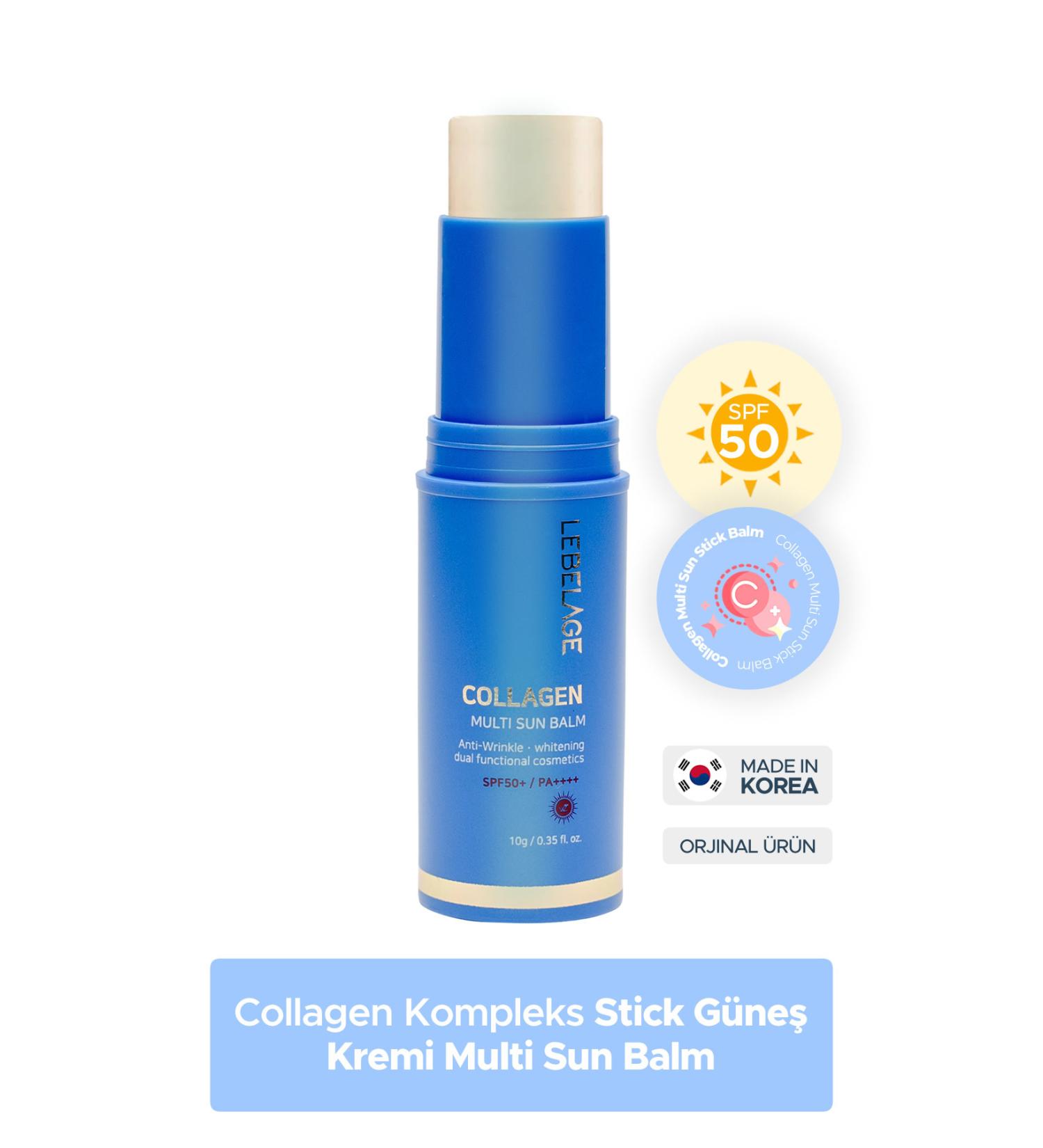 LEBELAGE Anti-Wrinkle Stick Sunscreen for Dry Skin Collagen Sun Balm Spf 50 /pa - Buy Online on GoSupps.com