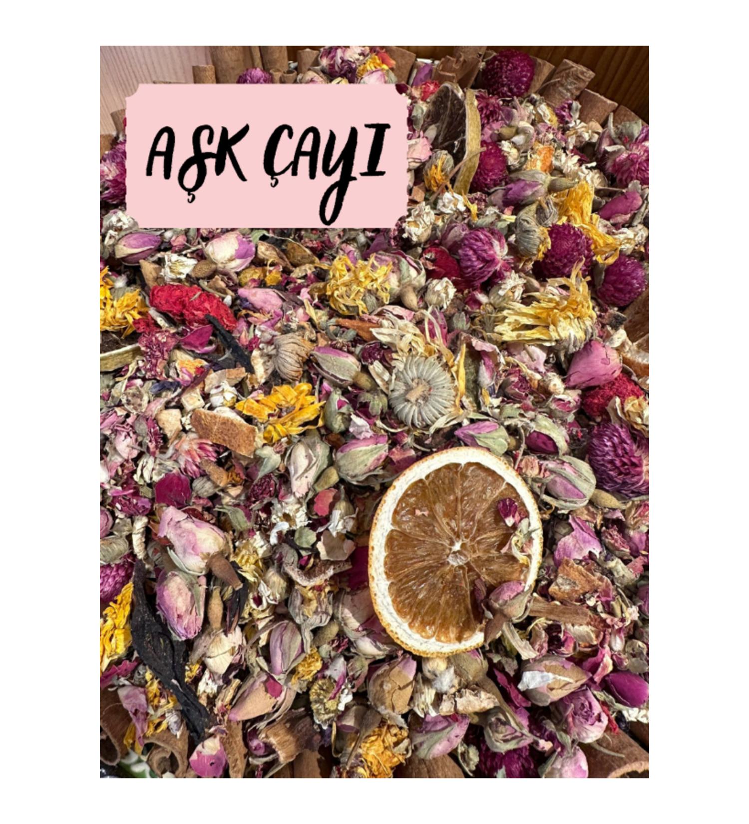 Aktarzane Love Tea is a natural special blend of energy boosting roses 100gr.