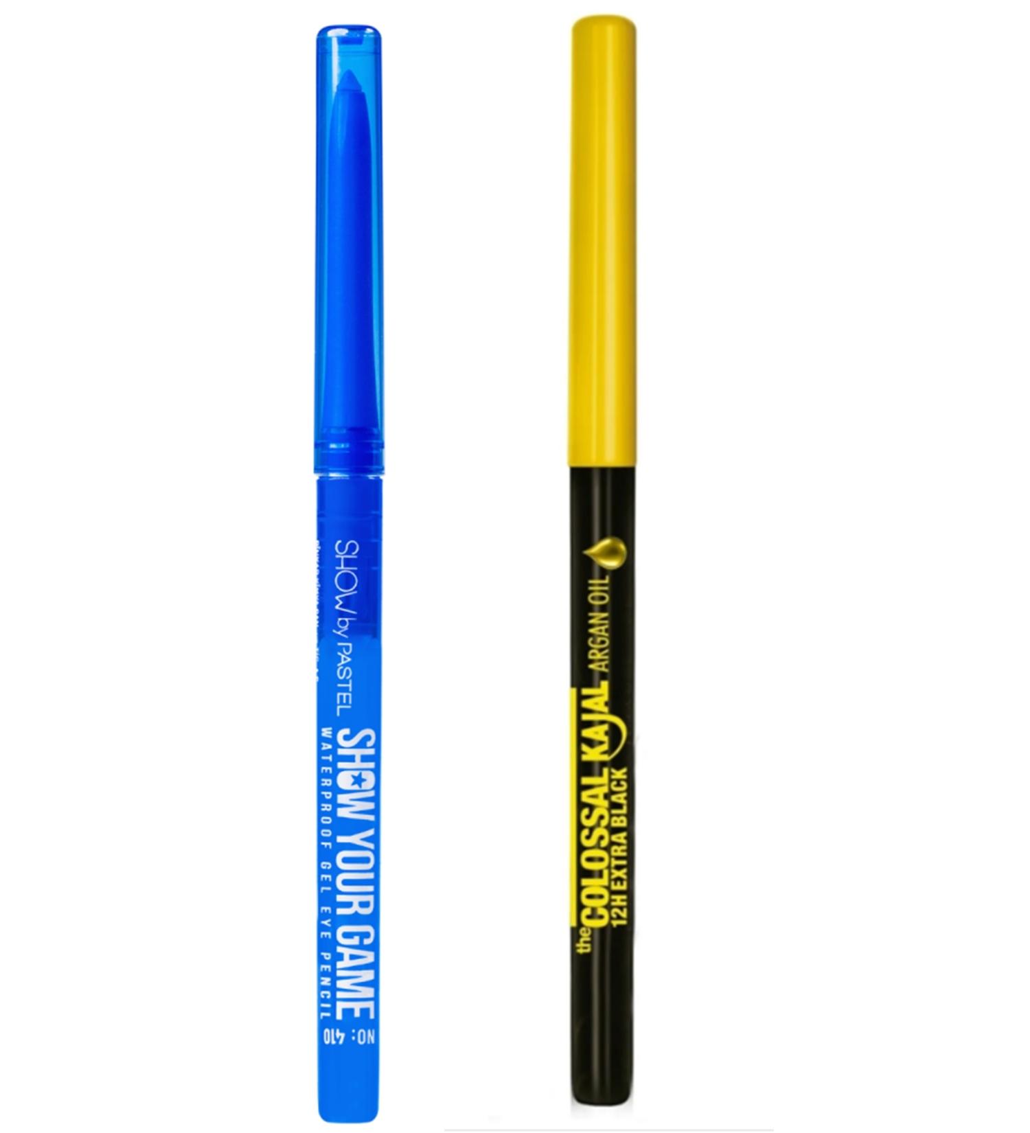 Show by Pastel Waterproof Gel Eyeliner 410 + Kajal Eyeliner Black