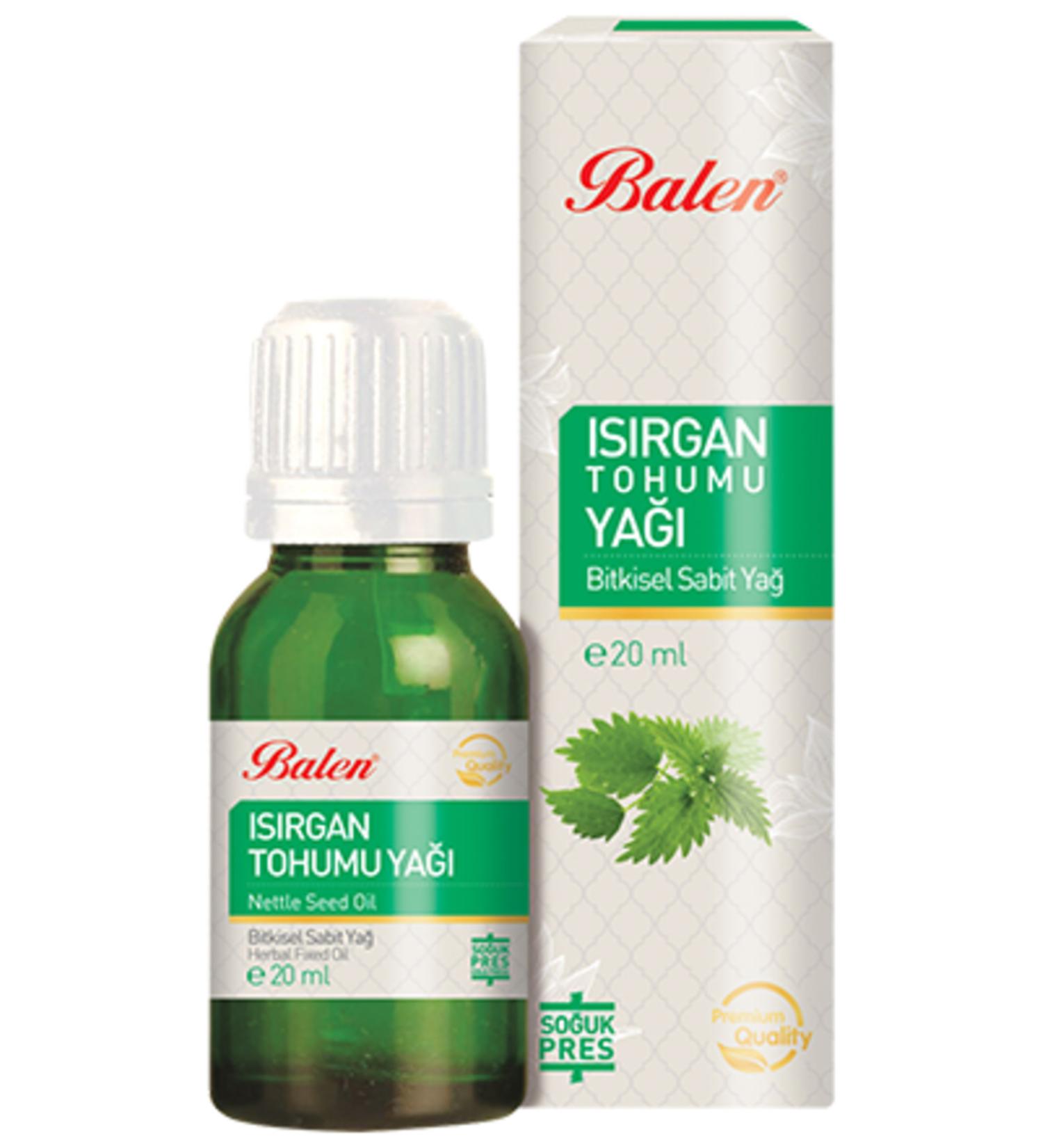 Balen Nettle Seed Oil Cold Pressed No Additives 20 ml