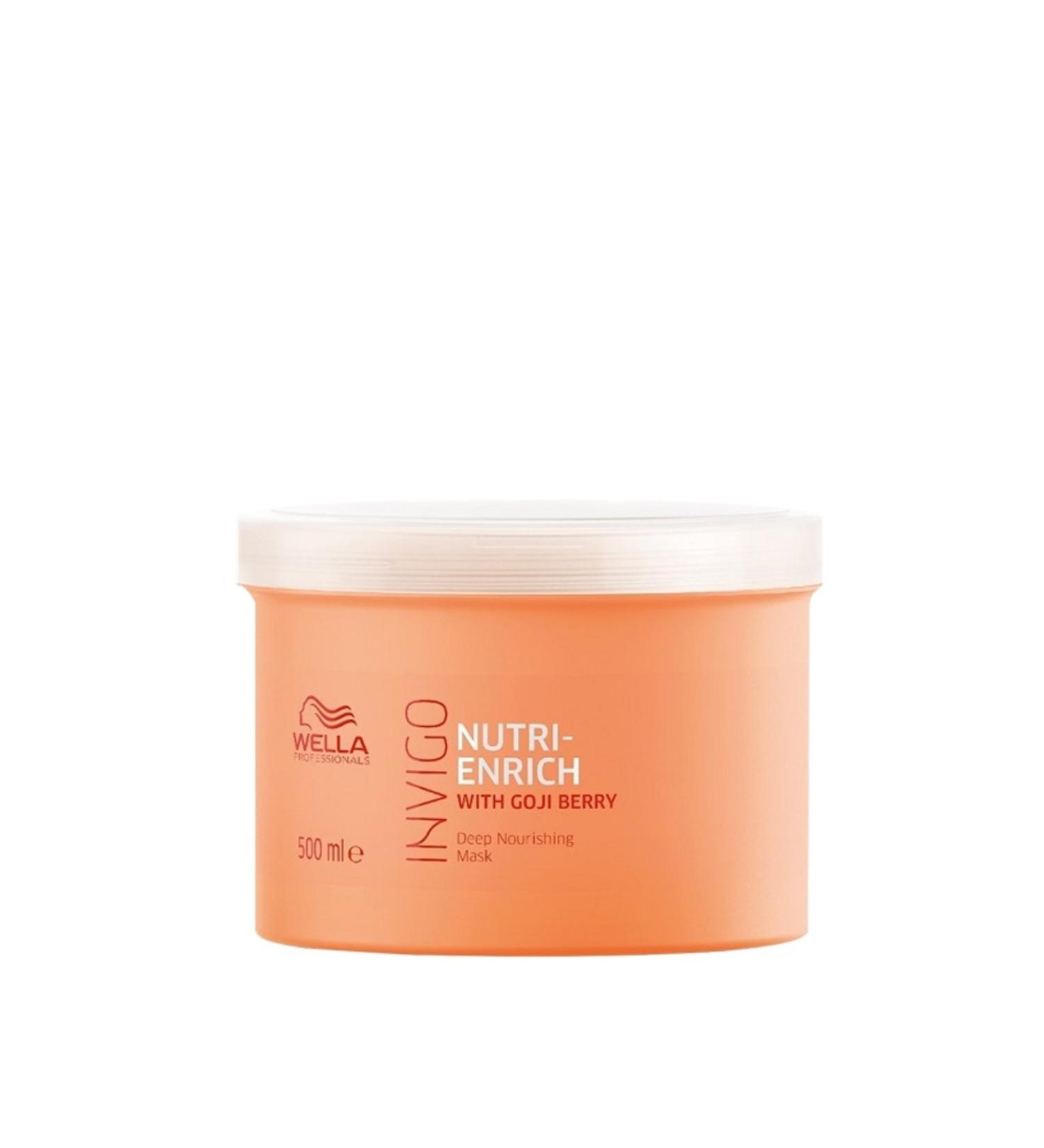 wella Professionals Invigo Nutri Enrich Moisturizing Repair Mask for Dry Damaged Hair 500 ML.