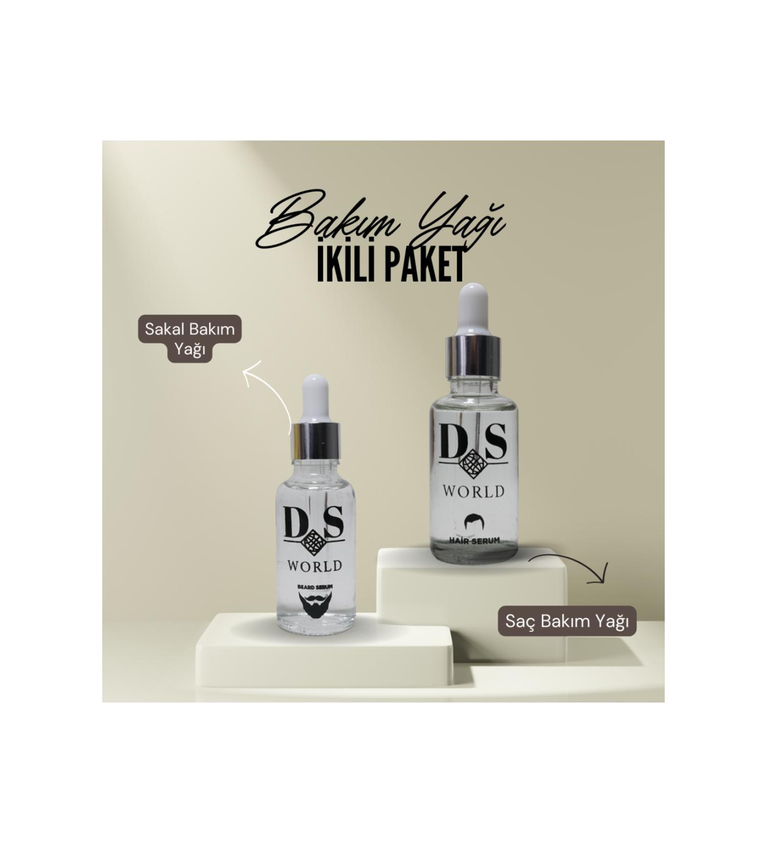 DS WORLD Hair and Beard Care Oil Duo Pack