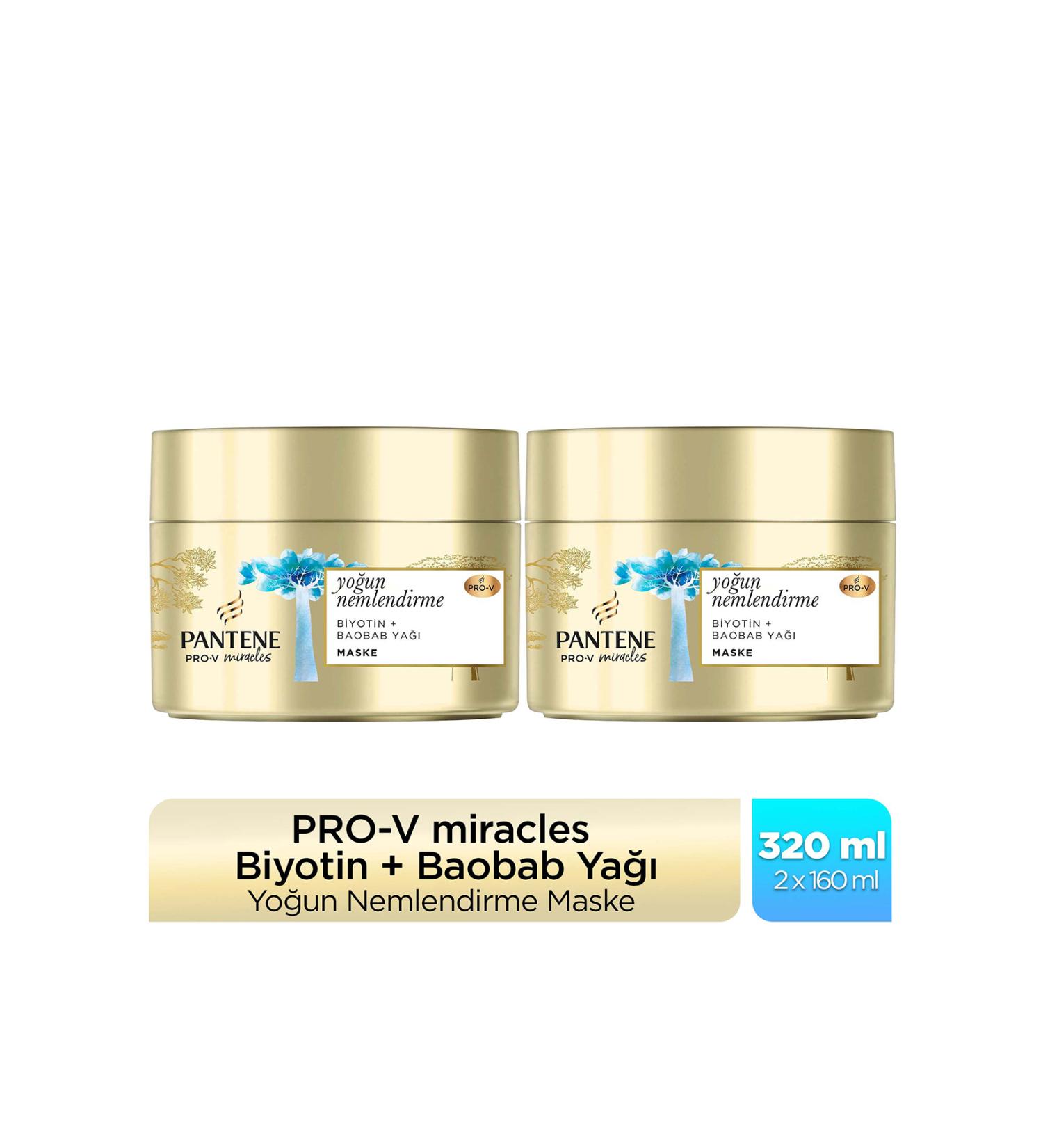 Pantene Hydra Glow Intensive Moisturizing Mask 160 ml x 2 - Buy Online on GoSupps.com