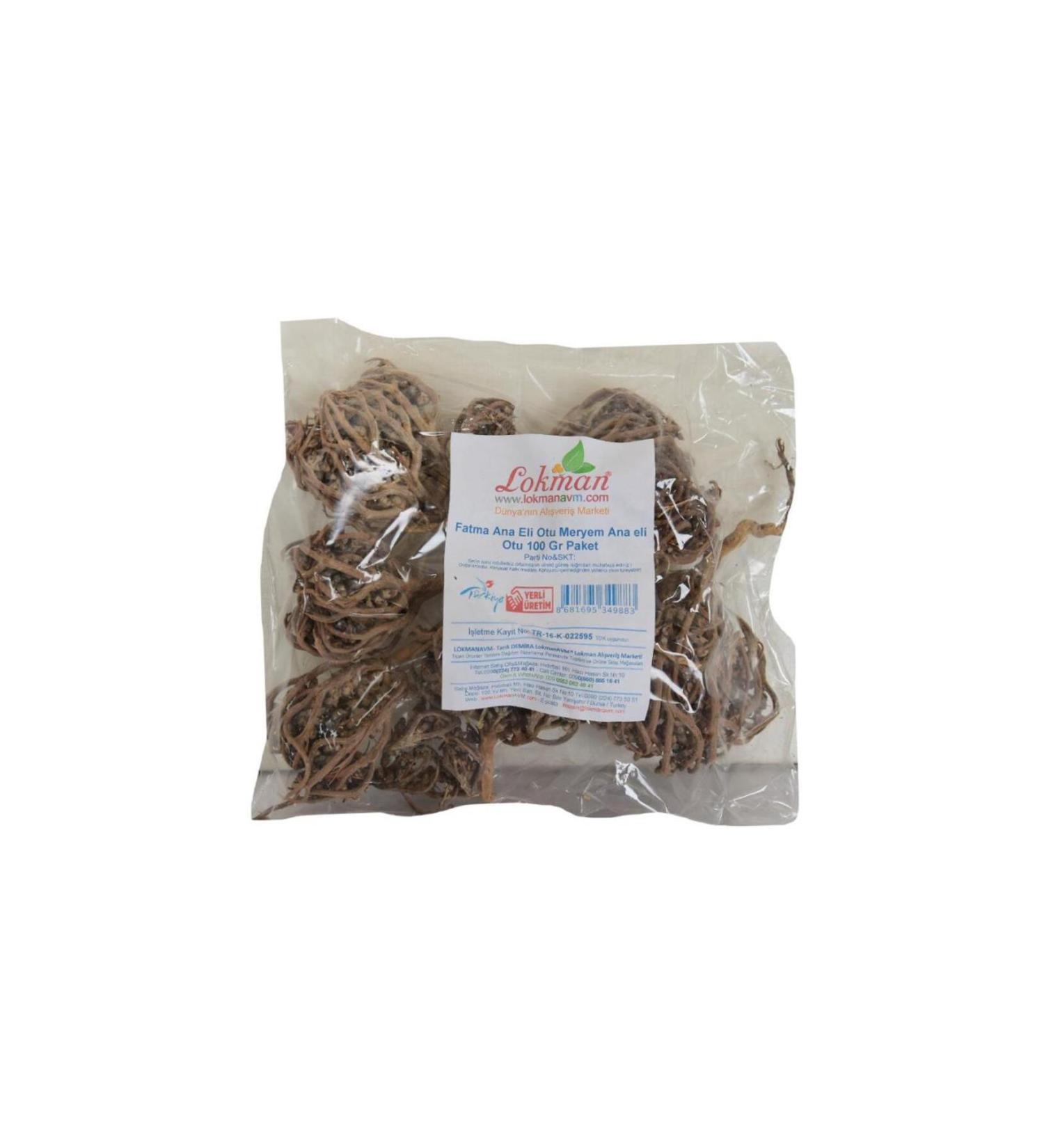 LokmanAVM Natural Fatima Hand Herb Plant Virgin Mary Hand Herb Plant 100gr - Buy Online on GoSupps.com