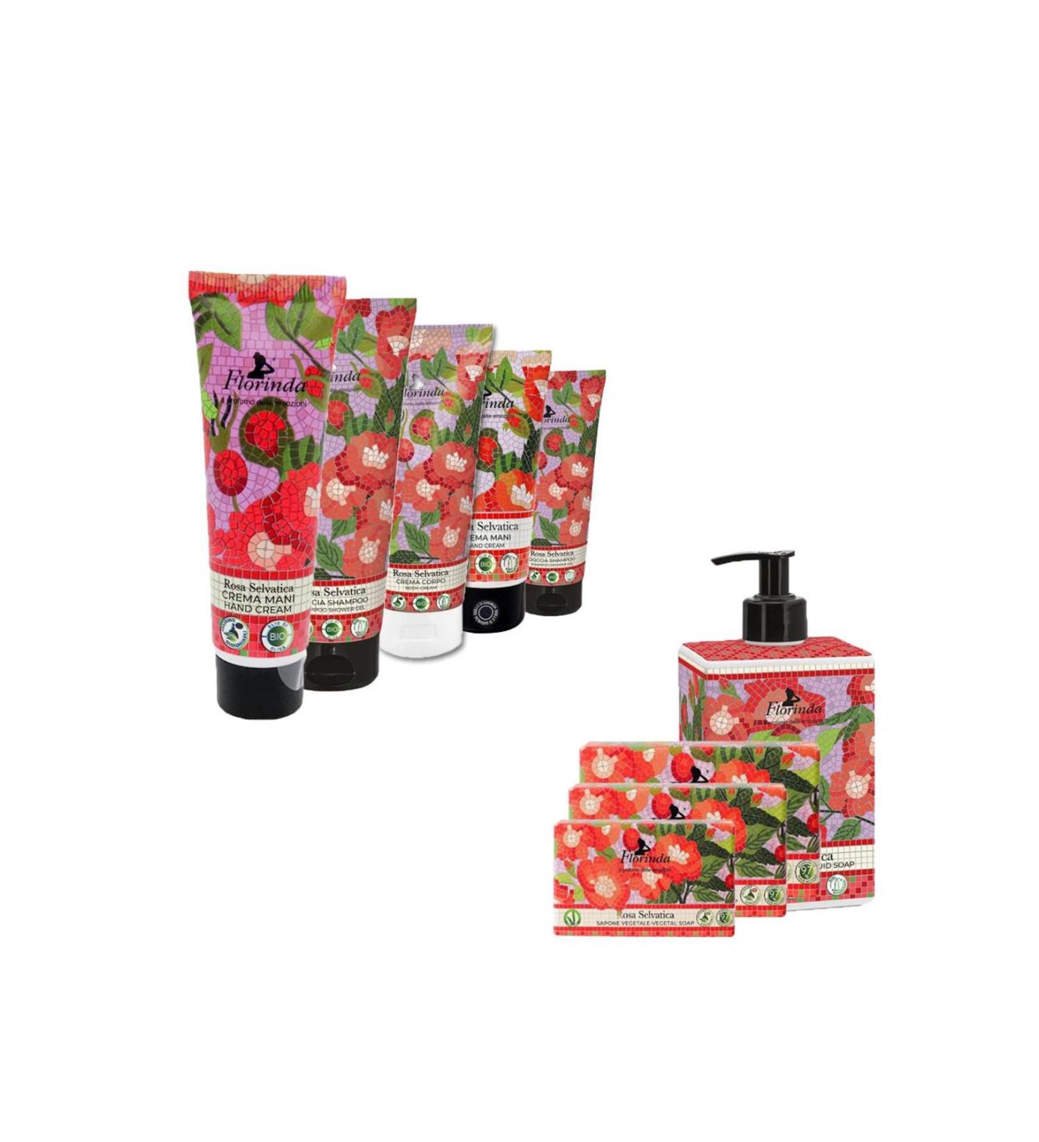 Florinda Mosaic Rosa Rose Flavored Set of 9