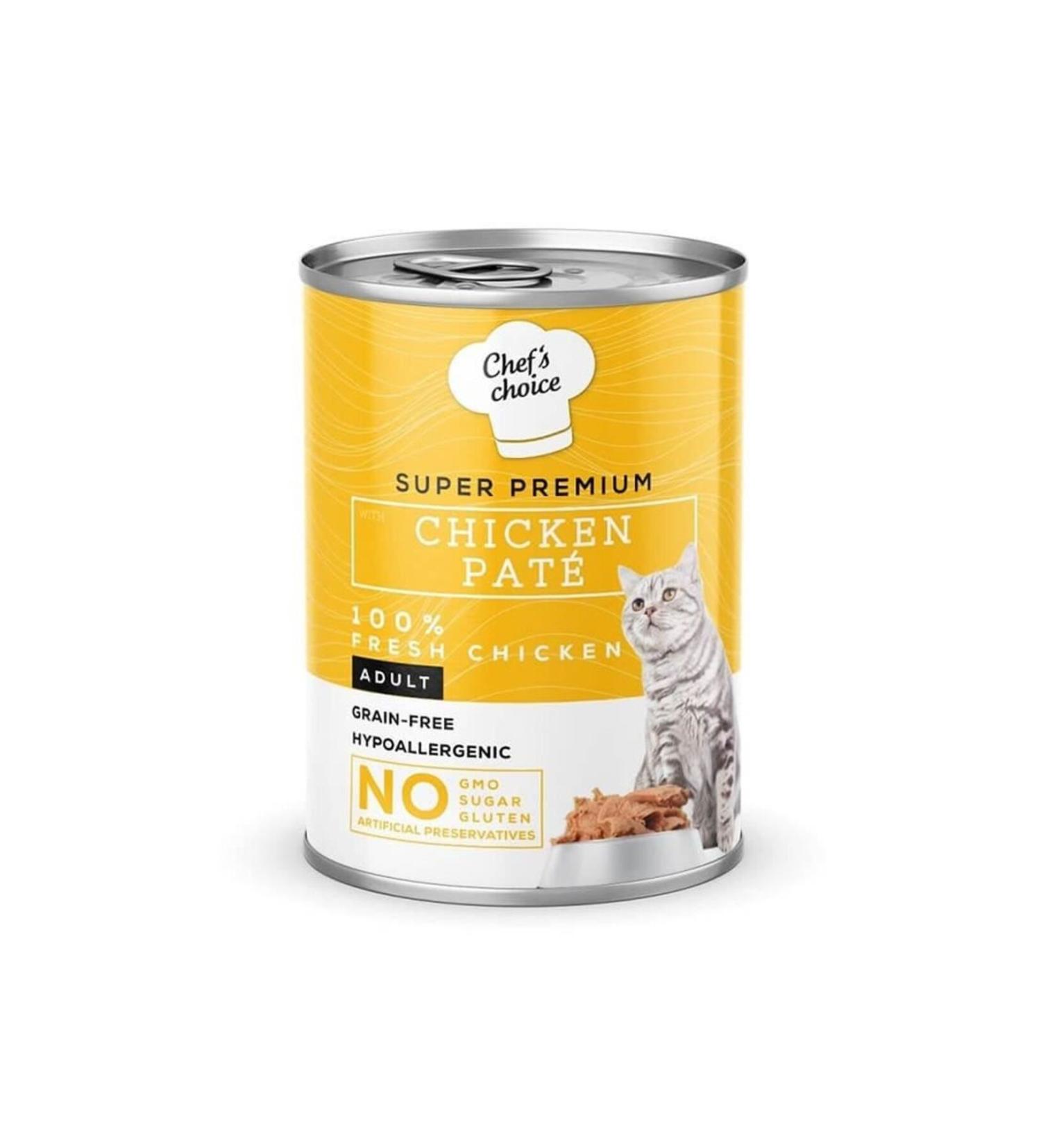 Chefs Choice Chicken Cat Canned Food Paste 400gr X 12 PIECES