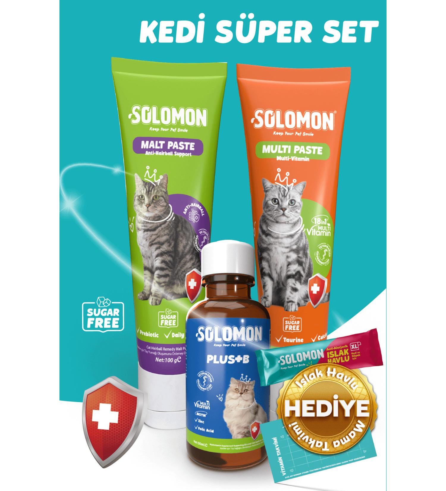Solomon Cat Super Set (muti Paste & Malt Paste & Plus B) - Buy Online on GoSupps.com