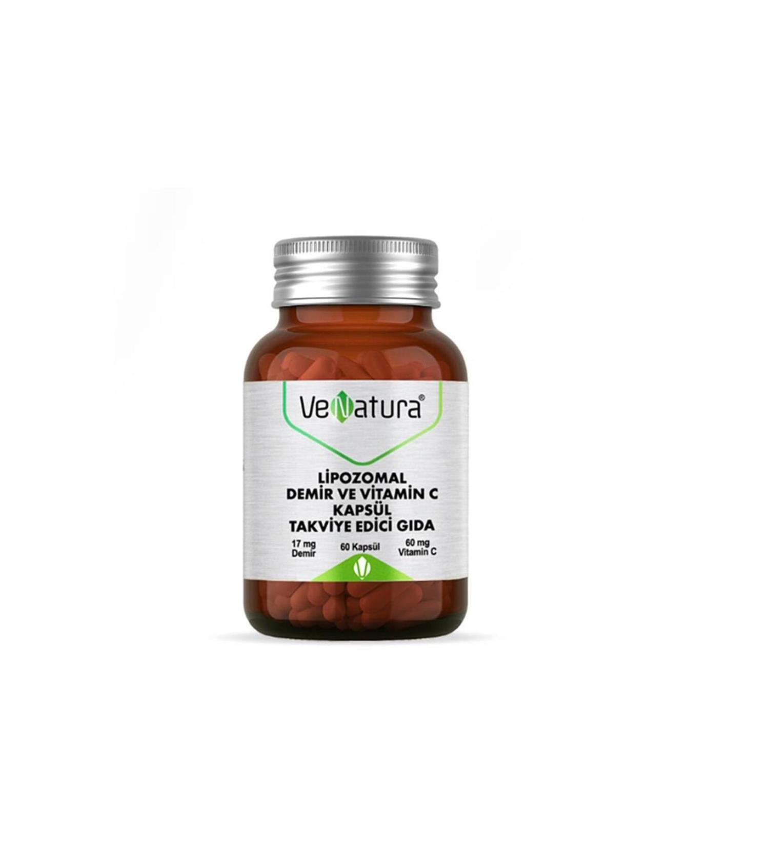 Venatura Liposomal Iron and Vitamin C 60 Capsules