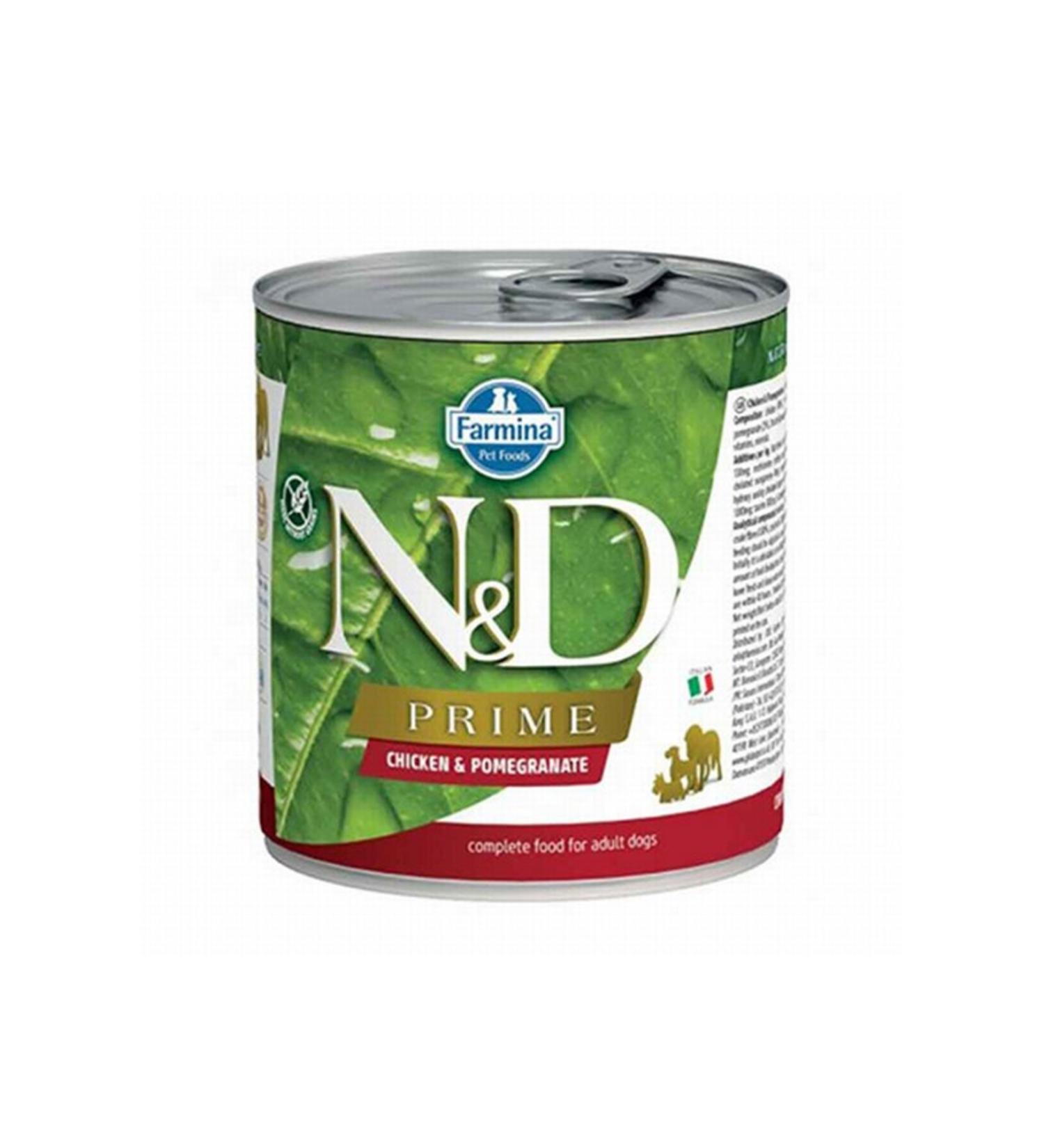 N & D Prime Chicken Pomegranate Grain-Free Adult Dog Canned Food 285 gr