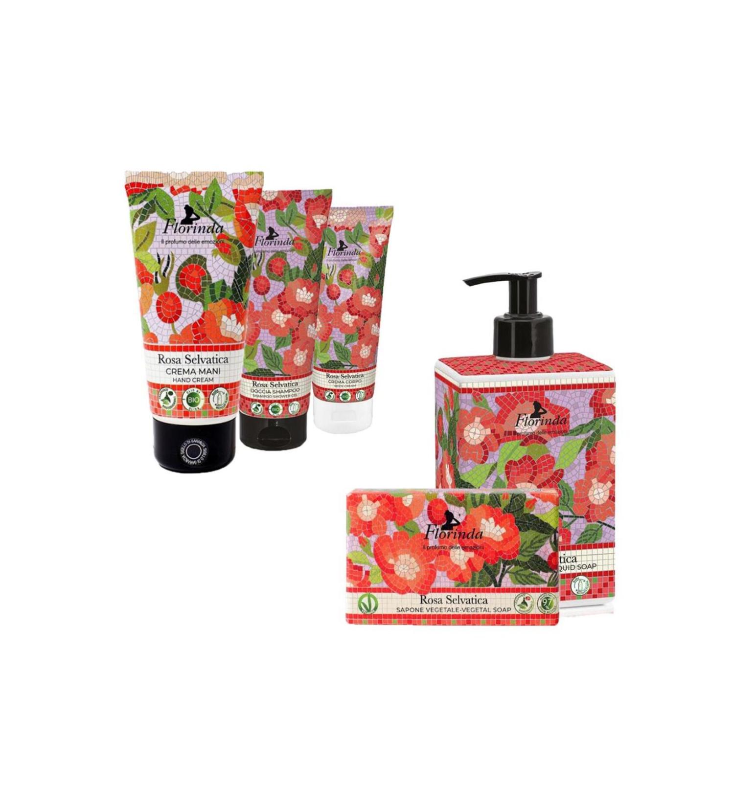 Florinda Mosaic Rosa Rose Flavored Set of 5