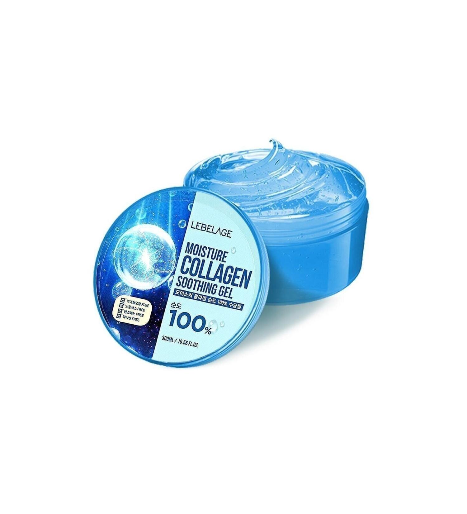 LEBELAGE Intensive Nourishing Soothing and Moisturizing Marine Collagen Gel Cream 300 ml Large Size