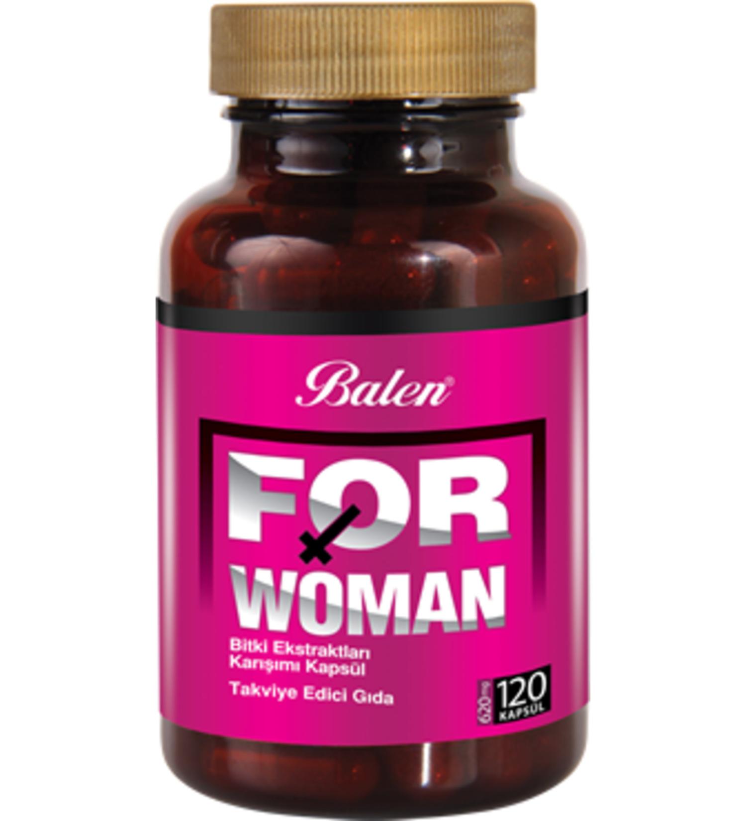 Balen Forwoman Plant Extracts Mixture 620 Mg 120 Capsules