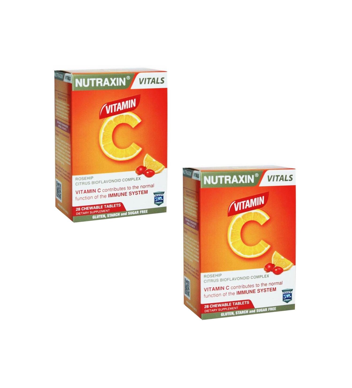 Nutraxin Vitamin C 28 Chewable Tablets 2 Pieces