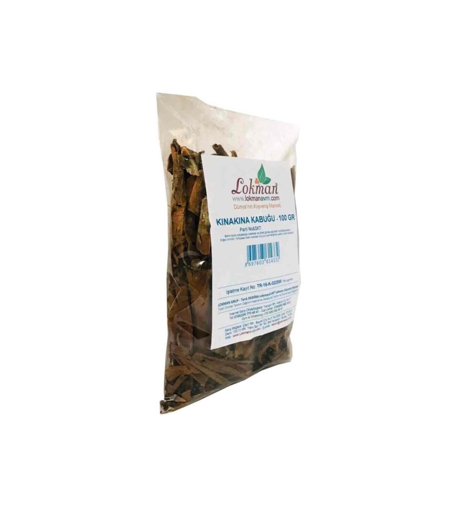 LokmanAVM Lokman Cinchona Bark 100 Gr Mini Package Natural Pure Herbal