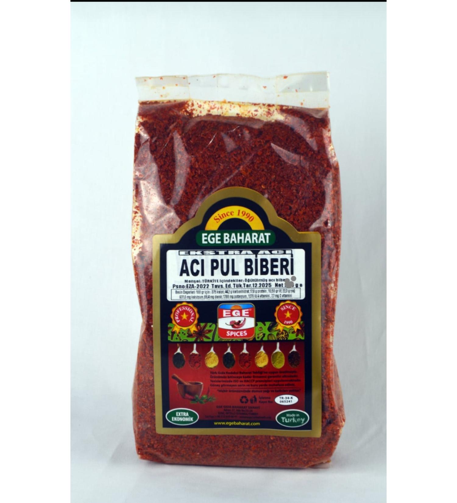 AEGEAN SPICE OIL HOT PEPPER FLAKES 1 kg