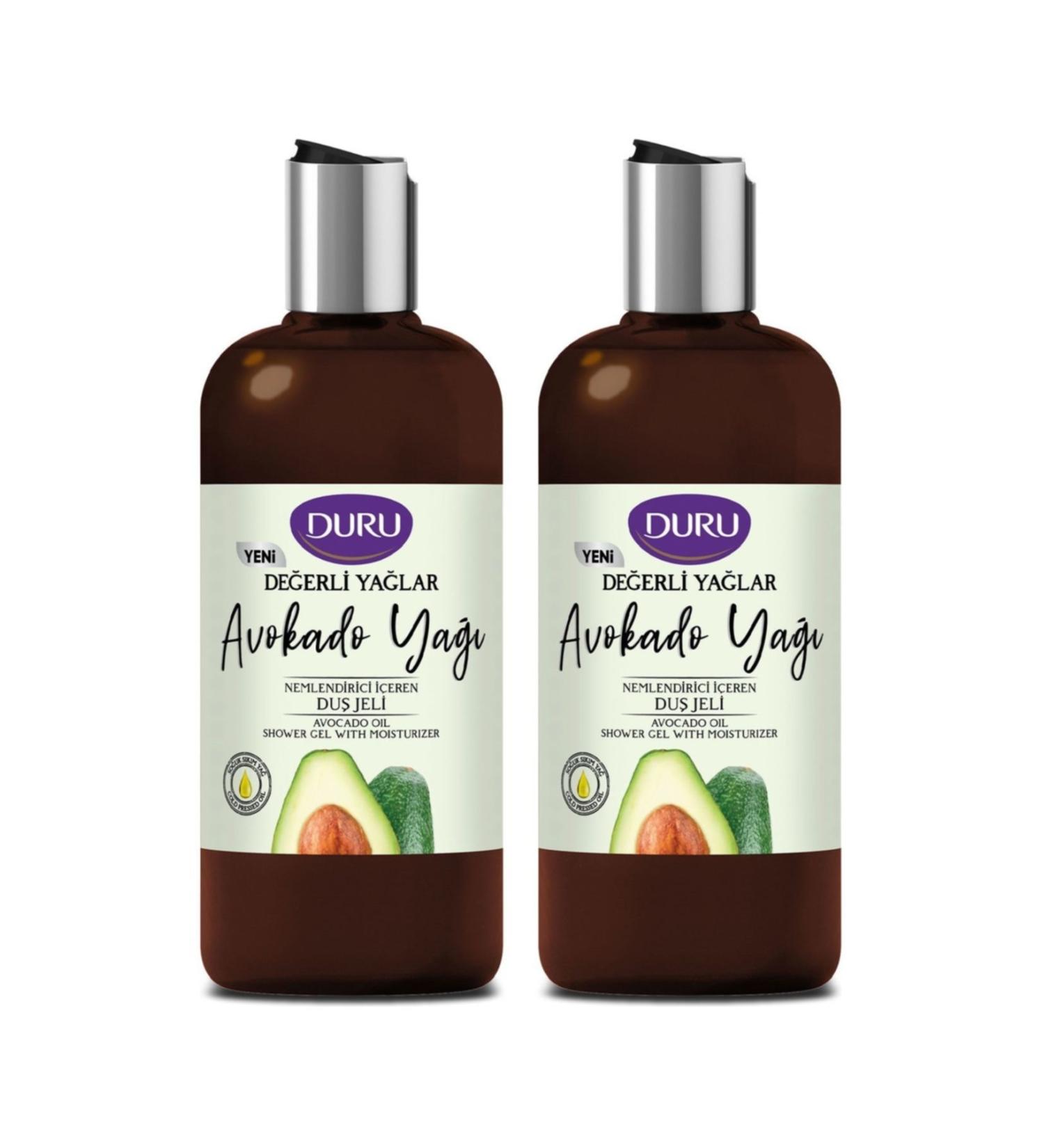 Duru Precious Oils Moisturizing Avocado Oil Shower Gel 2x500ml - Buy Online on GoSupps.com