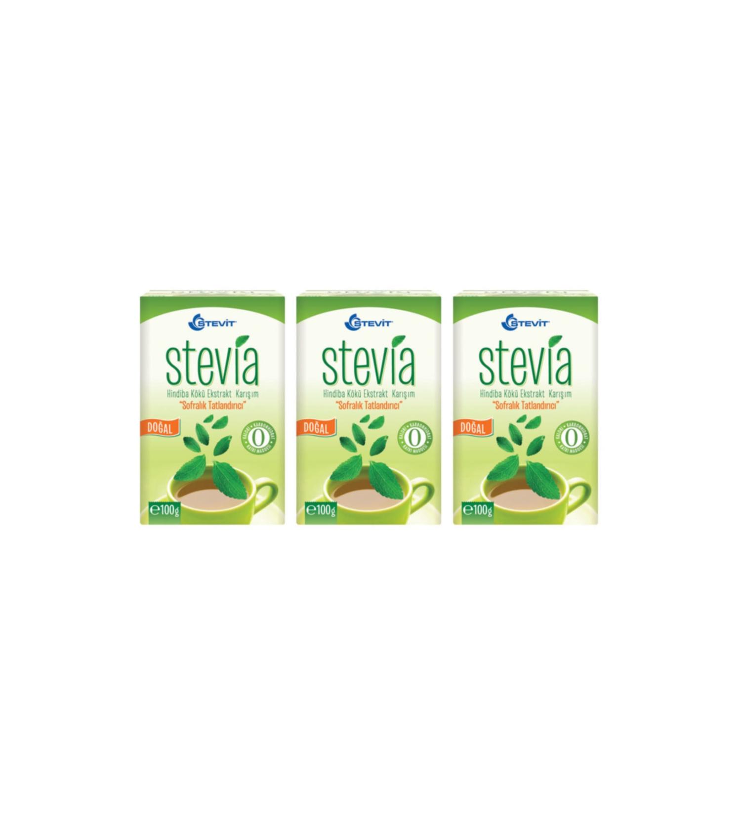 Balen Stevit Stevia & Chicory Root Extract 100 Gr X 3 Pieces