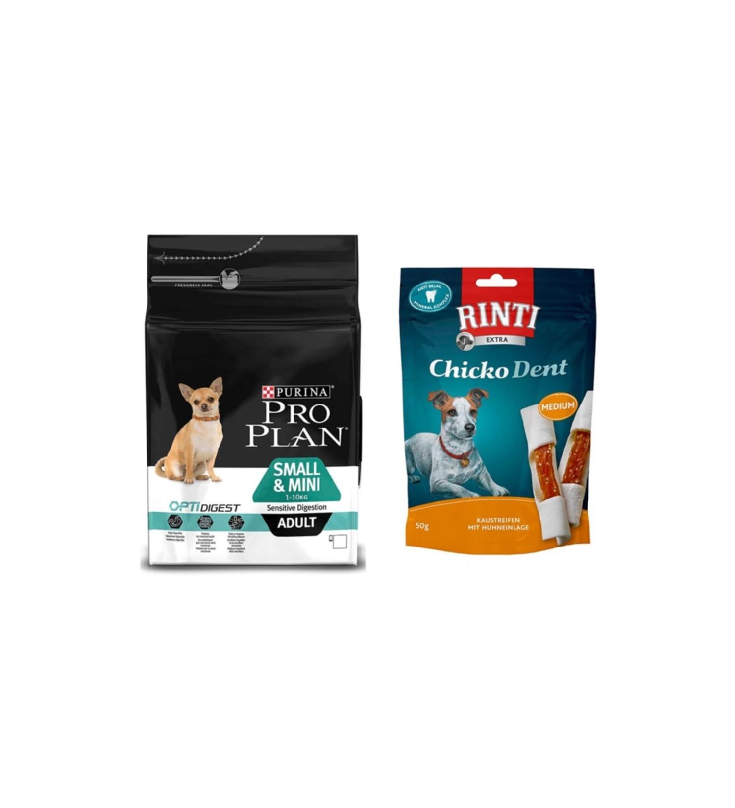 Pro Plan Adult Adult Small&mini Small Breed Lamb Dog Food 3 Kg + Rinti Healthy Teeth Dog Award
