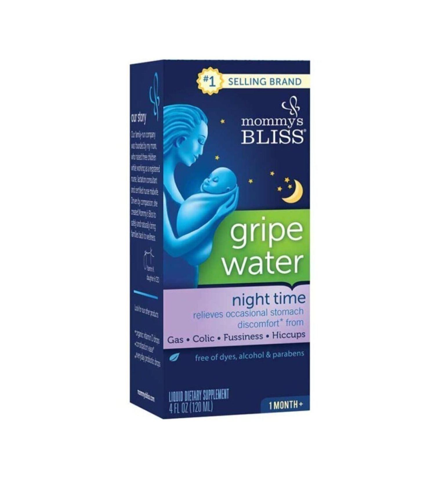 Mommy's Bliss Gripe Water Night Time Night Use Gas Drops 120 Ml