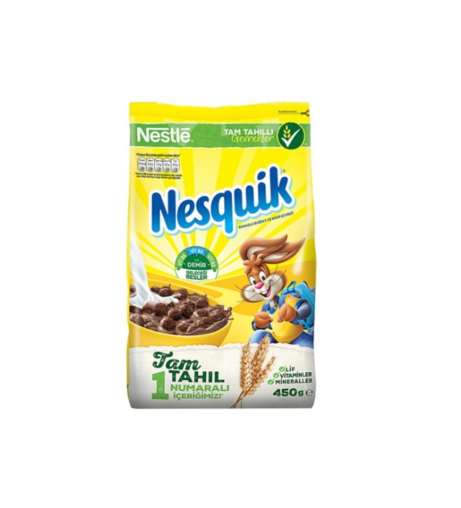 Nestle 12 Pack Nestle Nesquick Corn Flakes 450 Gr.