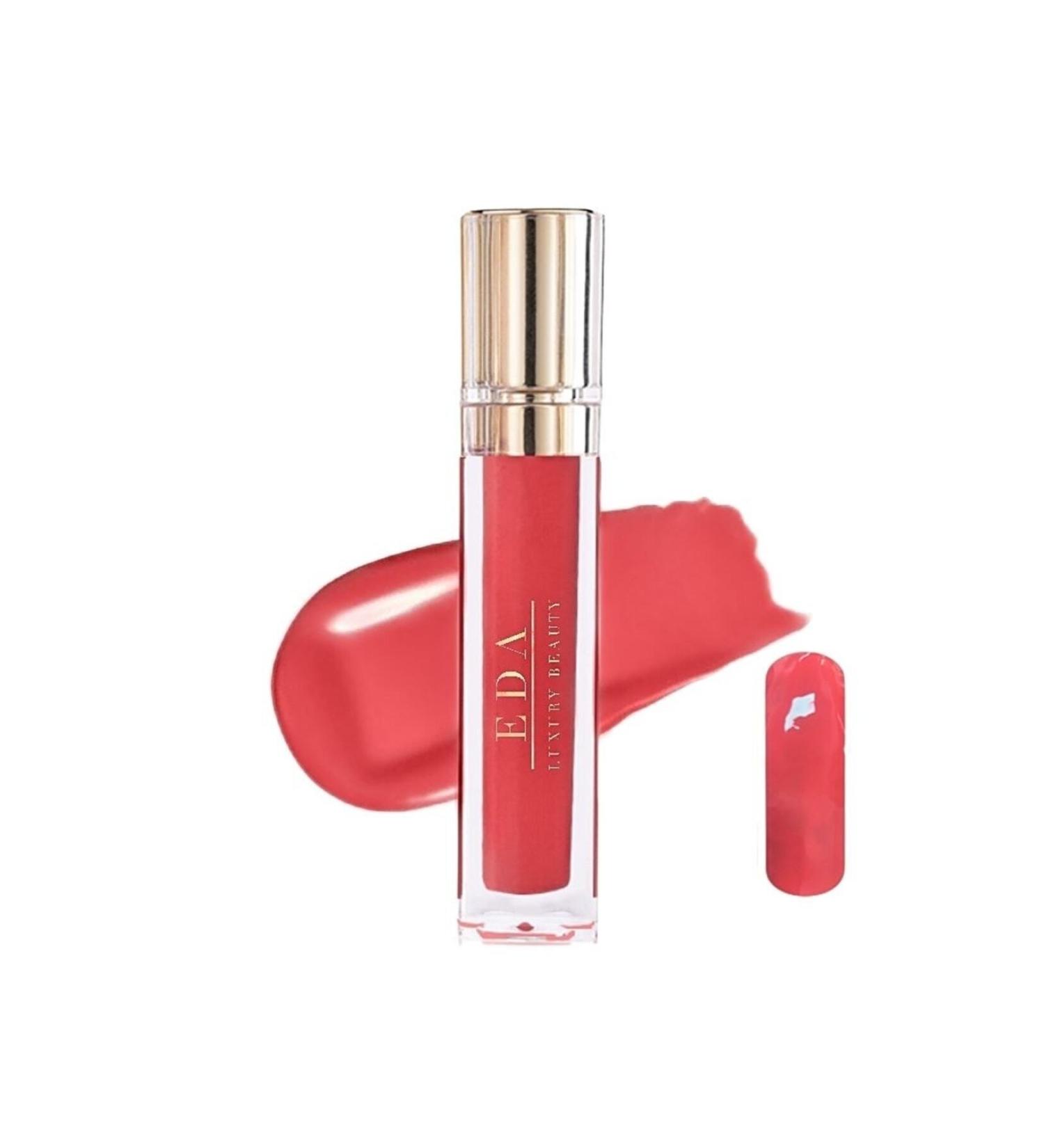 EDA LUXURY BEAUTY Love Rose Peach Pink Lip Gloss Lipstick Shiny Voluminous Lipstick Diamond Shine Lip Gloss - Buy Online on GoSupps.com