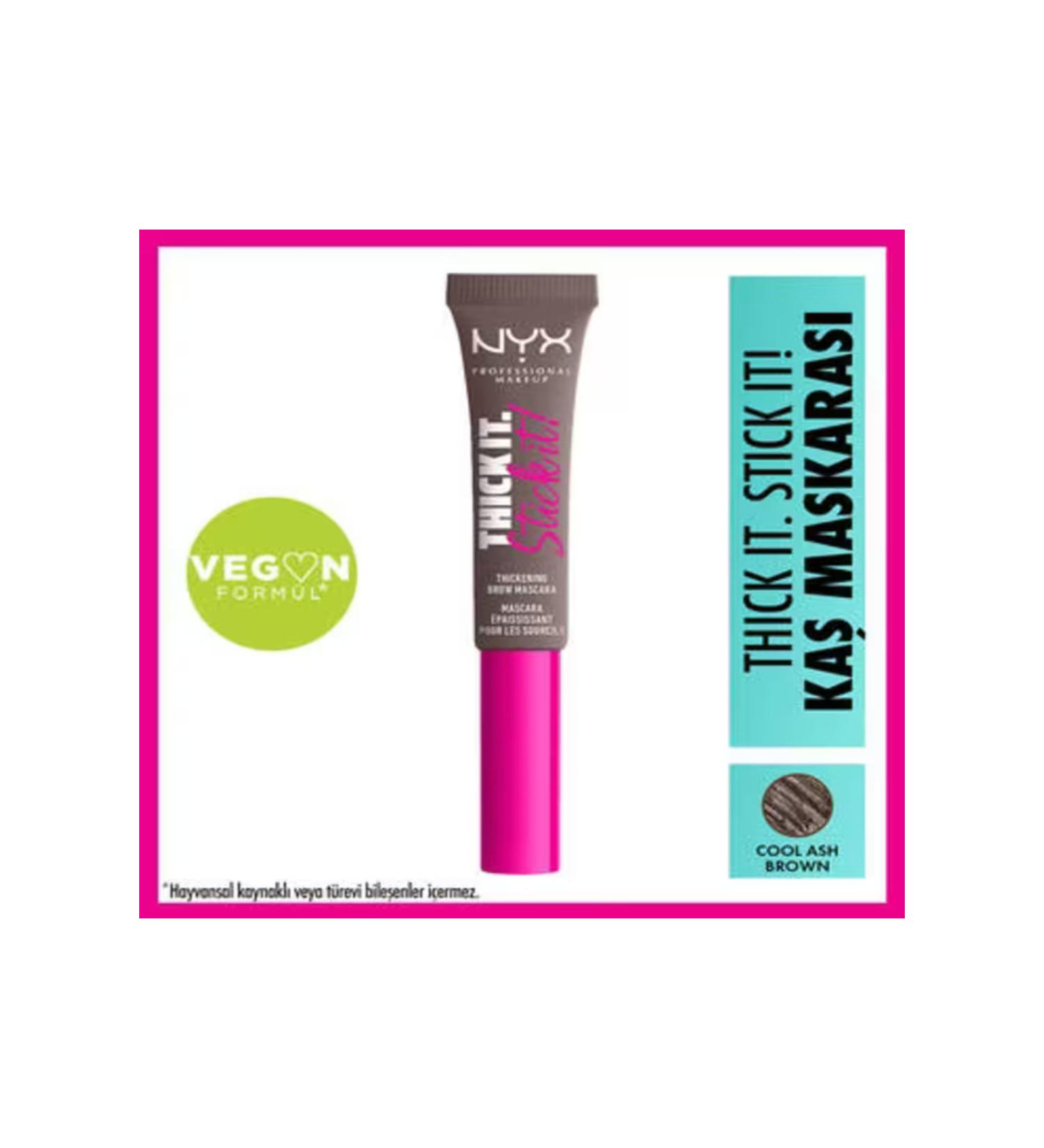 NYX Professional Makeup Thick It Stick It Eyebrow Mascara Cool Ash Brown