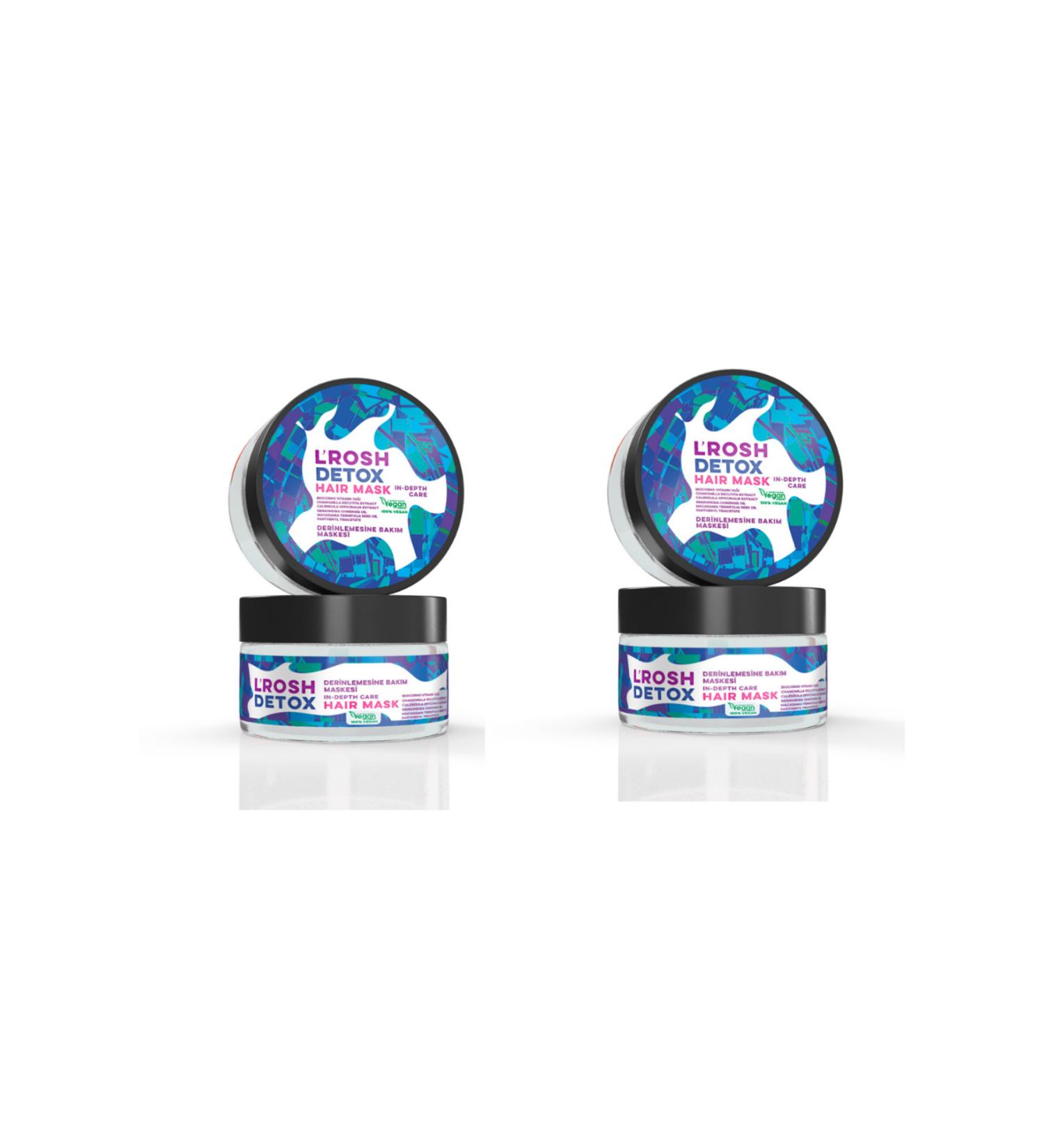 L'ROSH Detox Hair Mask Deep Care Hair Mask (2 PCS)