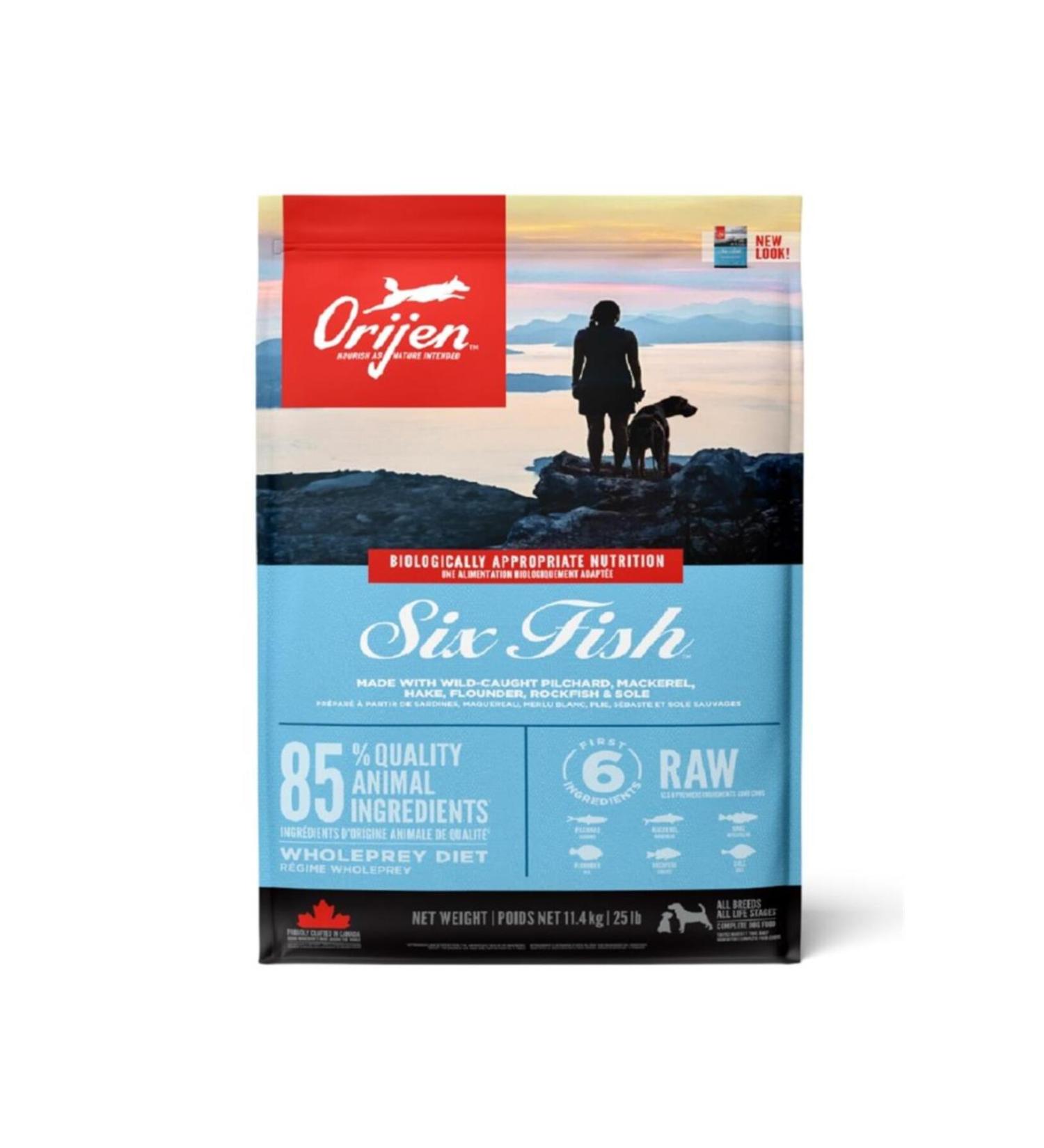 Orijen Six Fish Grain-Free Dog Food with 6 Fish 11.4 Kg