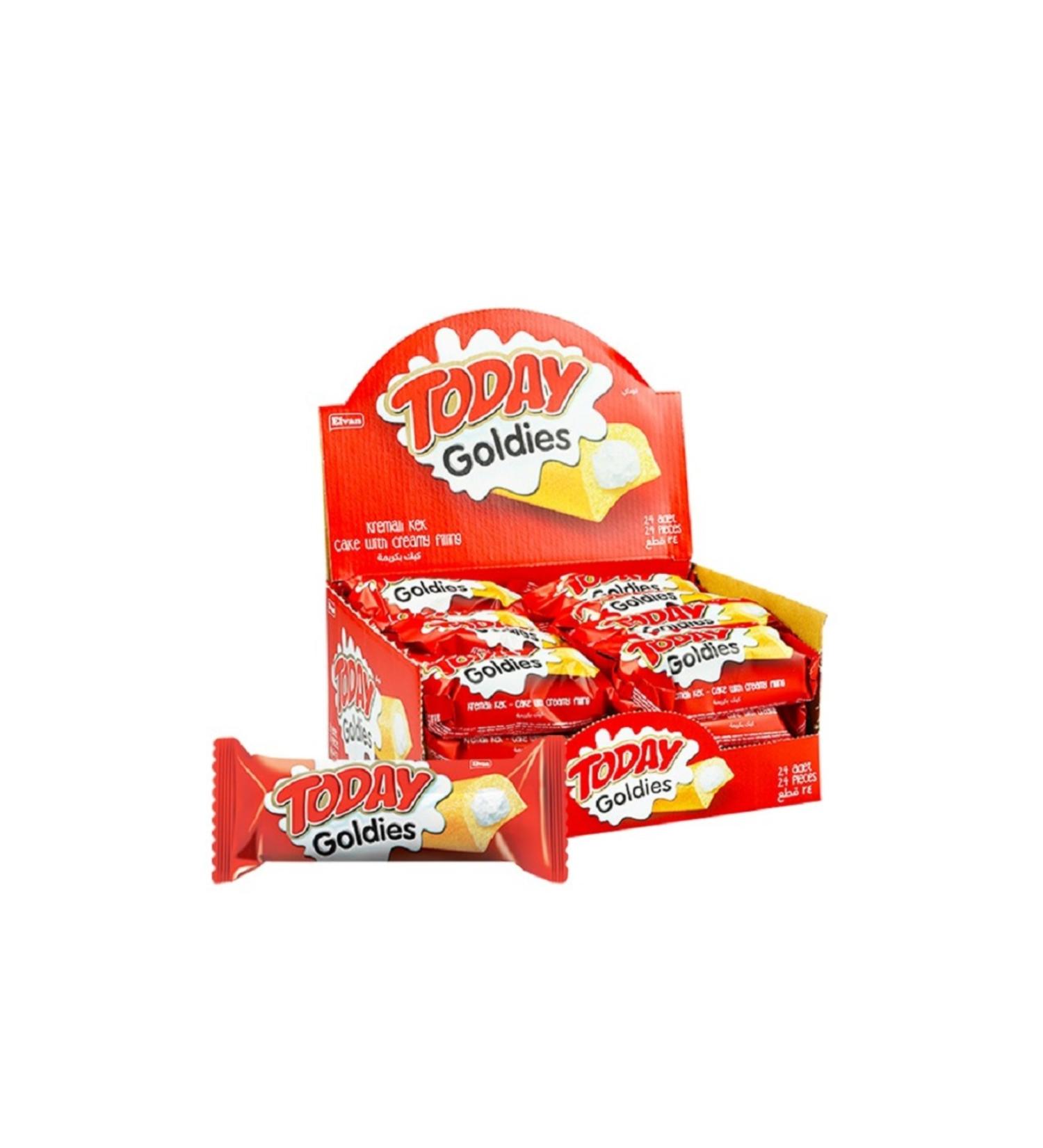 Elvan Today Goldies Milk 40 Gr. 24 Pieces (1 BOX) - Buy Online on GoSupps.com