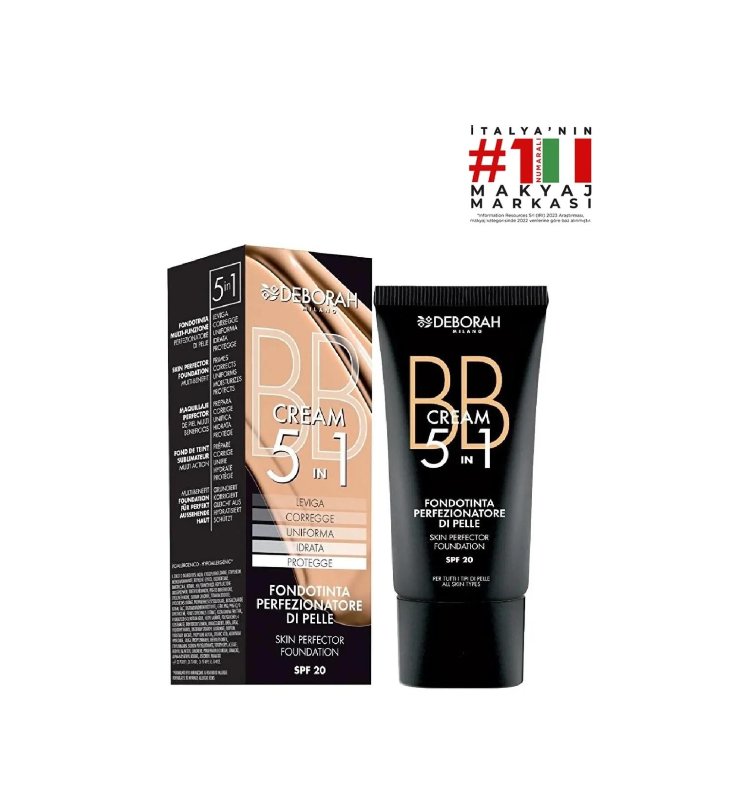 Deborah BB Cream - 5 in 1 BB Cream No: 02 30 ml BeNa.
