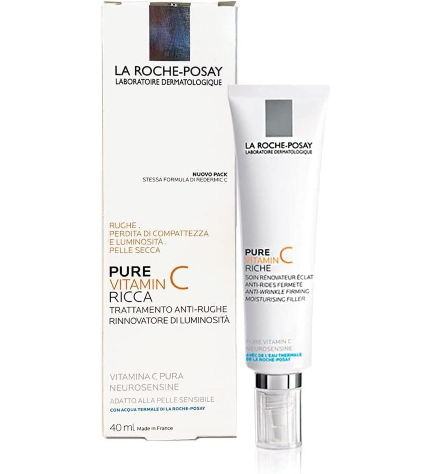 La Roche Posay Redermic Vitamin C PS Anti-Aging Care Cream for Dry Skin 40ml - Buy Online on GoSupps.com