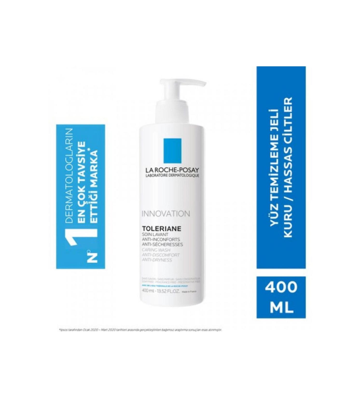 La Roche Posay Toleriane Caring Wash Moisturizing Cleansing Gel for Dry Skin 400 ml - Buy Online on GoSupps.com