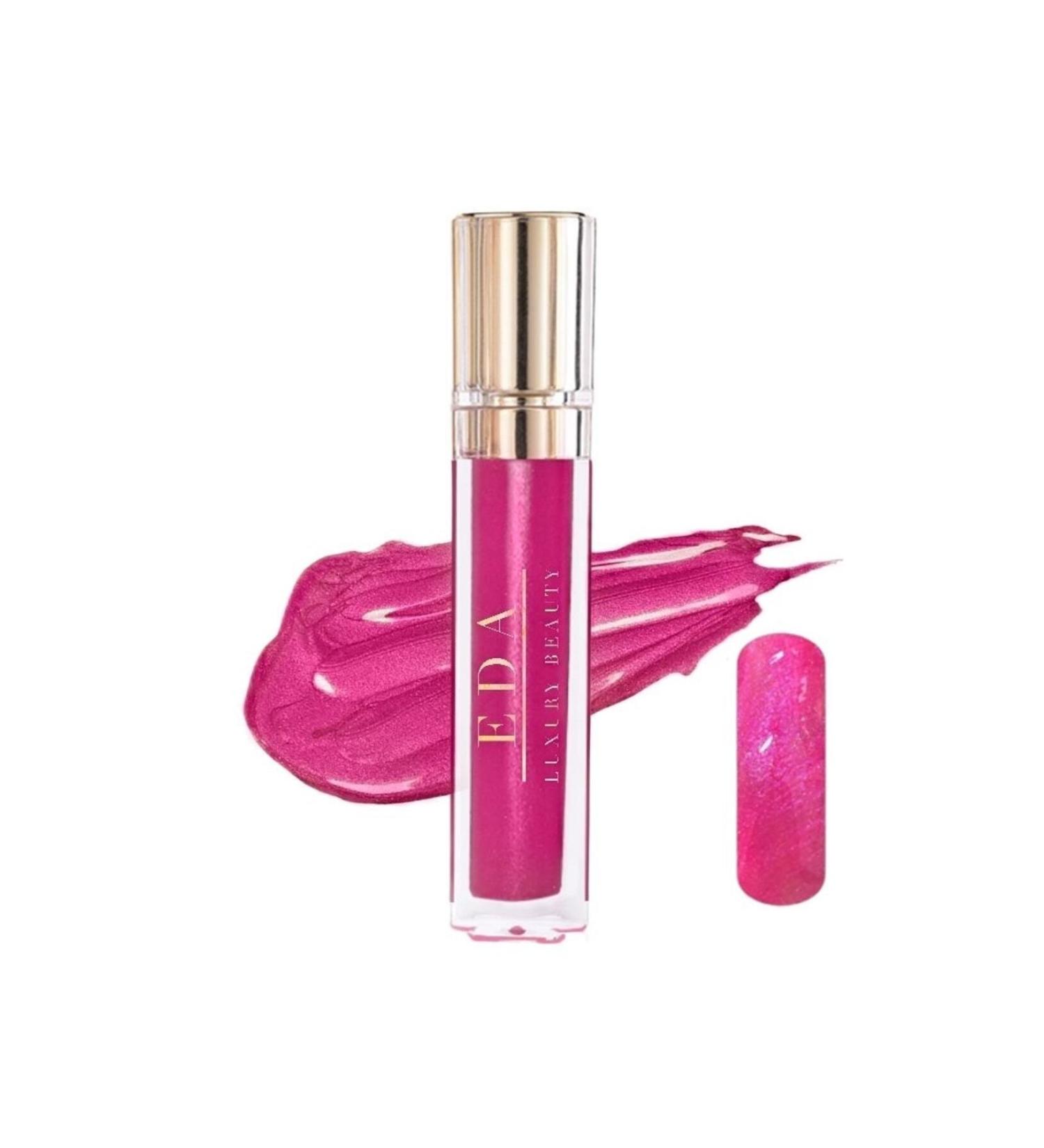 EDA LUXURY BEAUTY Pink Bomb Pembe Simli Dudak Parlat c s Lipstick Vegan Parlak Hacimli Ruj Diamond Shine Lip Gloss - Buy Online on GoSupps.com