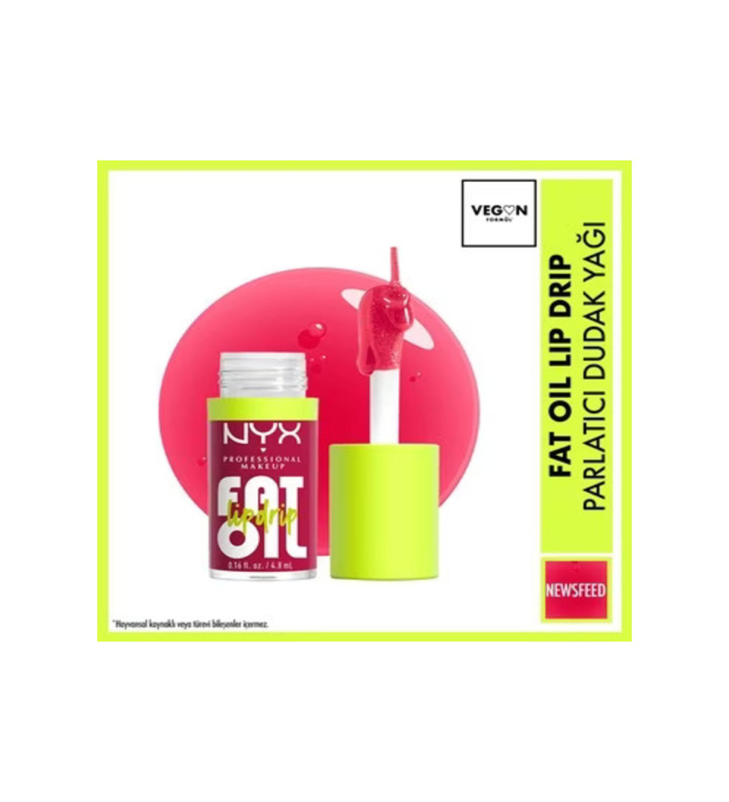 NYX Professional Makeup Fat Oil Lip Drip Shine Lip Oil Newsfeed 4.8ml