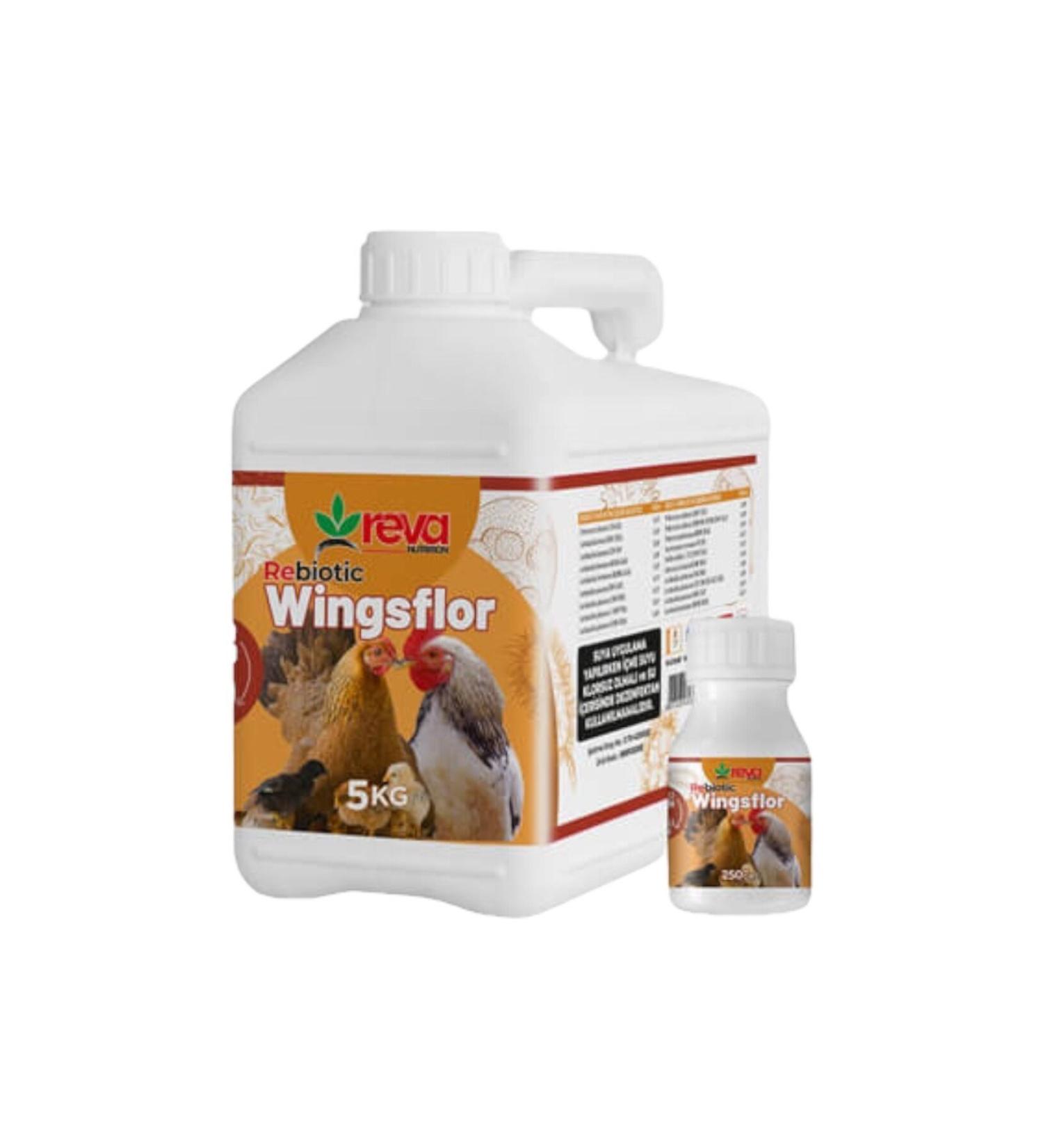REVA Rebiotic Wingsflor-Meat and Egg Productivity Increasing Feed Additive-5 Liters