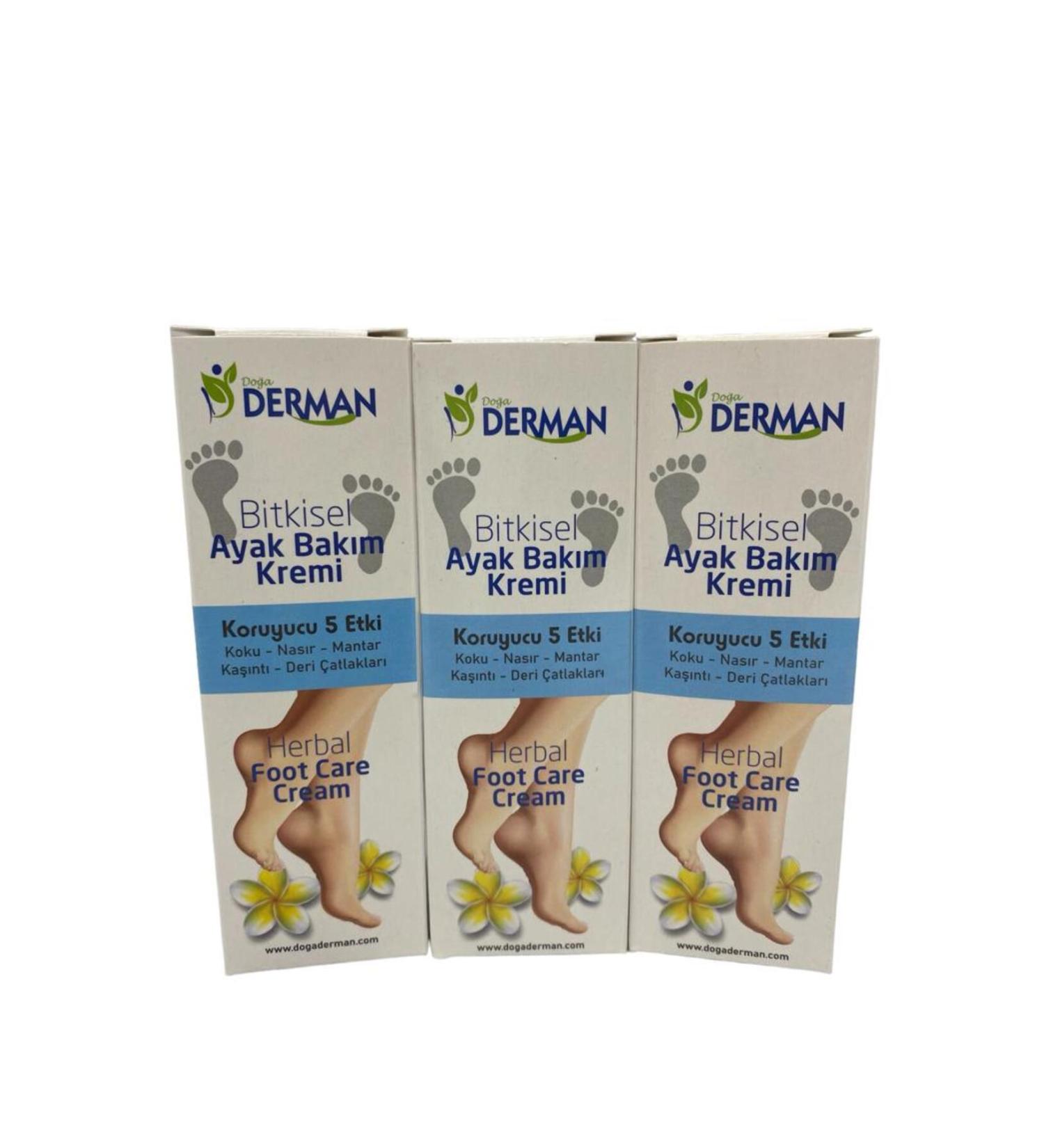 Do a Derman Foot Odor Fungus Itching Crack Care Cream 3 PIECE