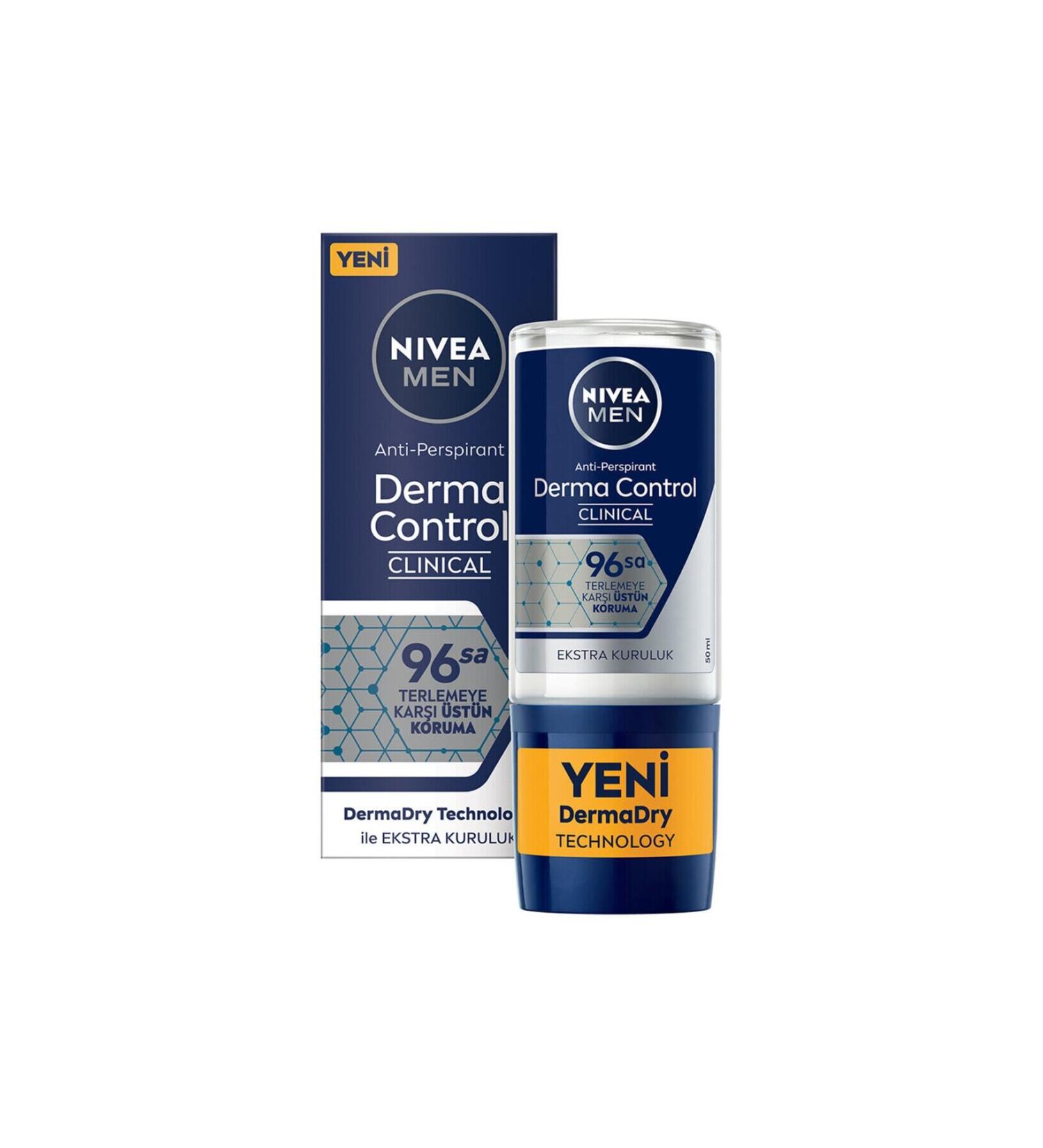 NIVEA Derma Control Clinical Men's Roll On 50 ml-NTRL-978