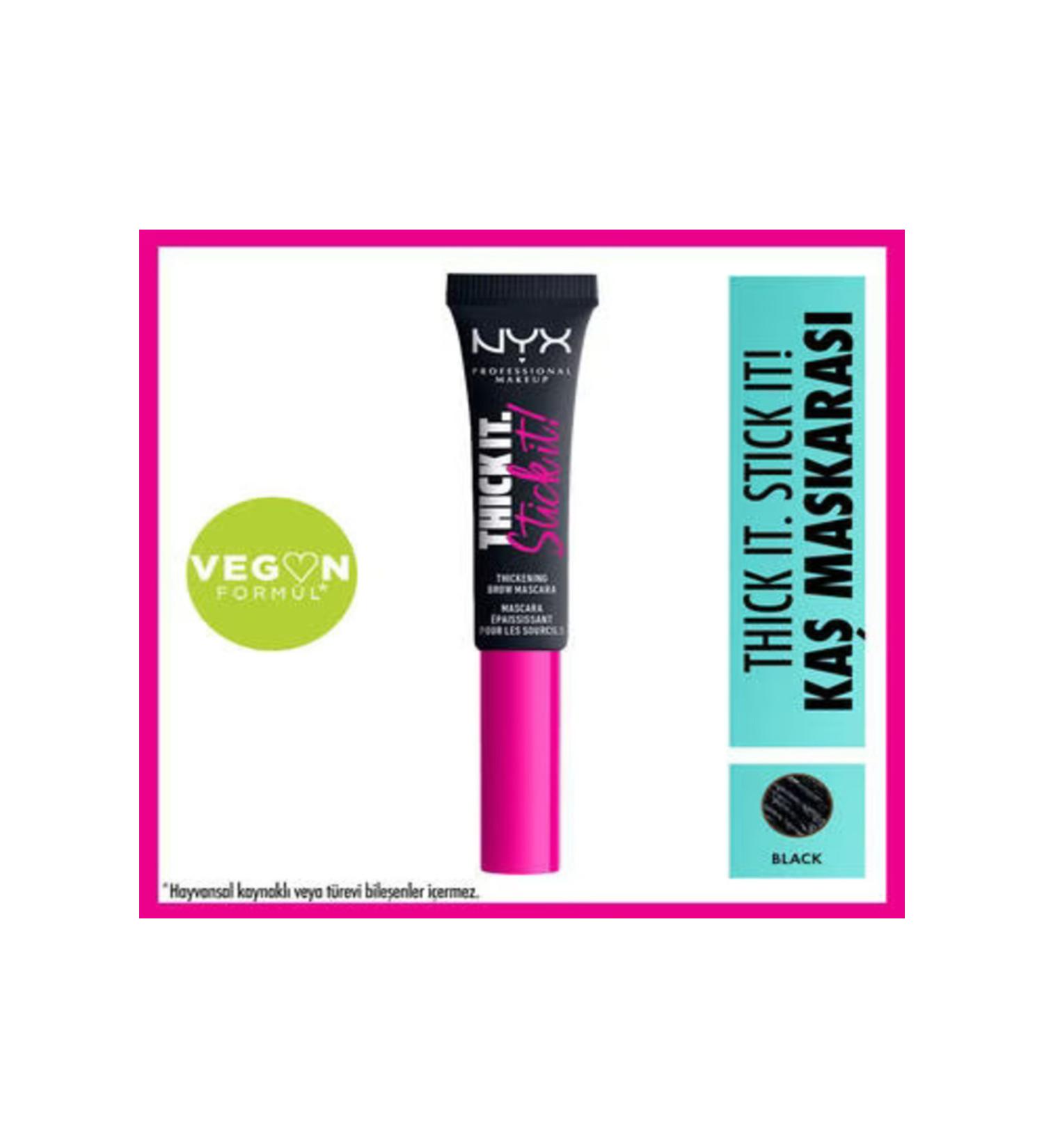 NYX Professional Makeup Thick It Stick It Eyebrow Mascara Black