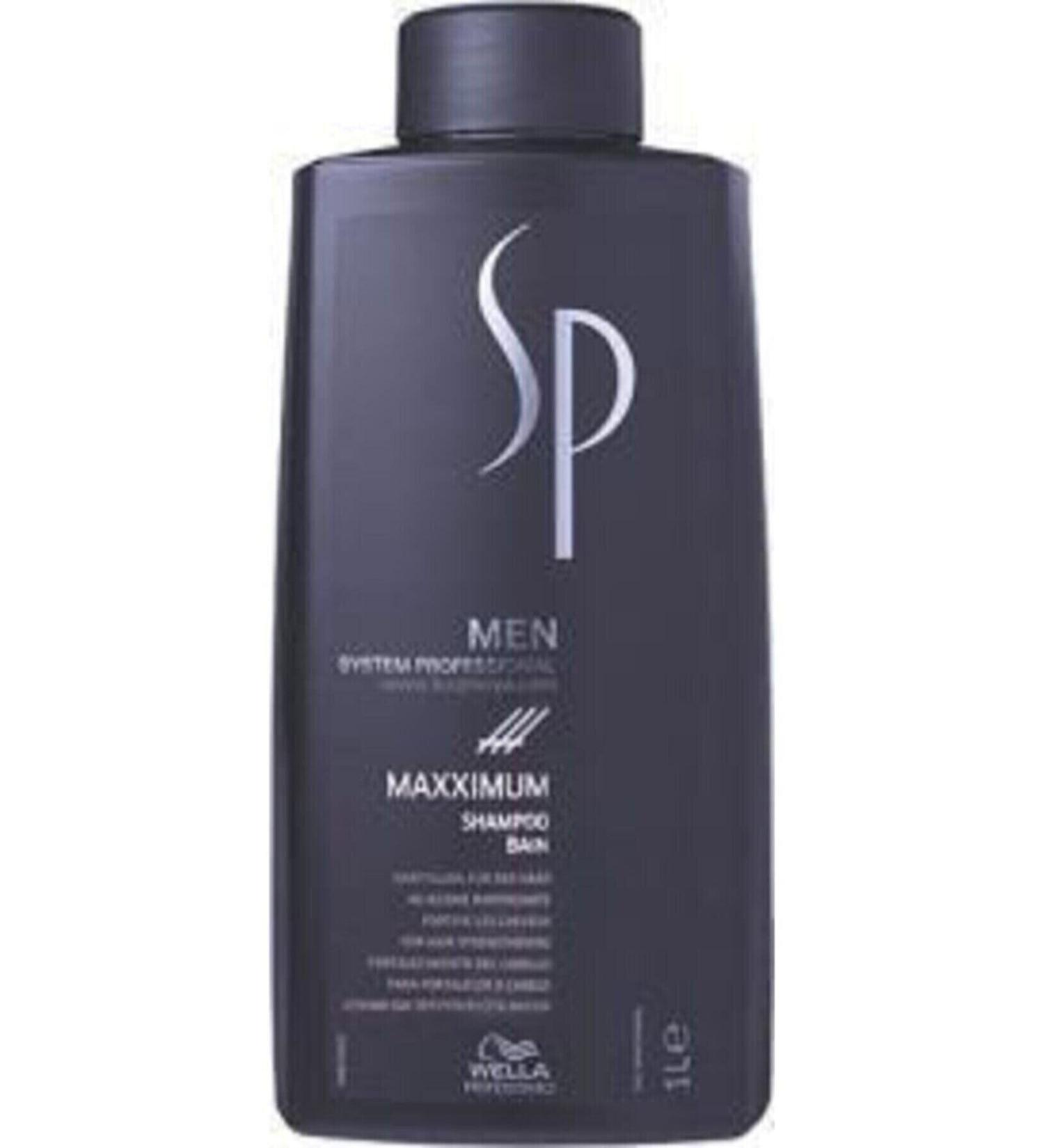 Wella Sp Men Maxximum Anti-Hair Loss and Strengthening Super Shampoo 1000 Ml GKProduct327