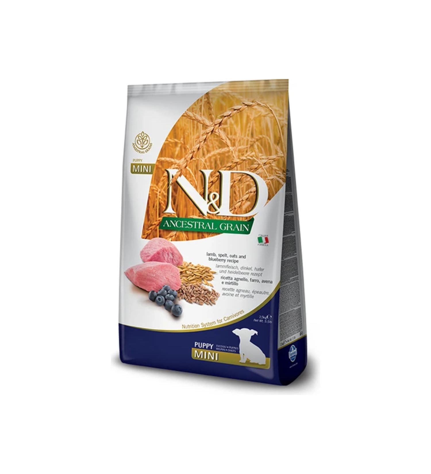 N & D Low Grain Lamb & Blueberry Medium Breed Puppy Food 2.5 Kg
