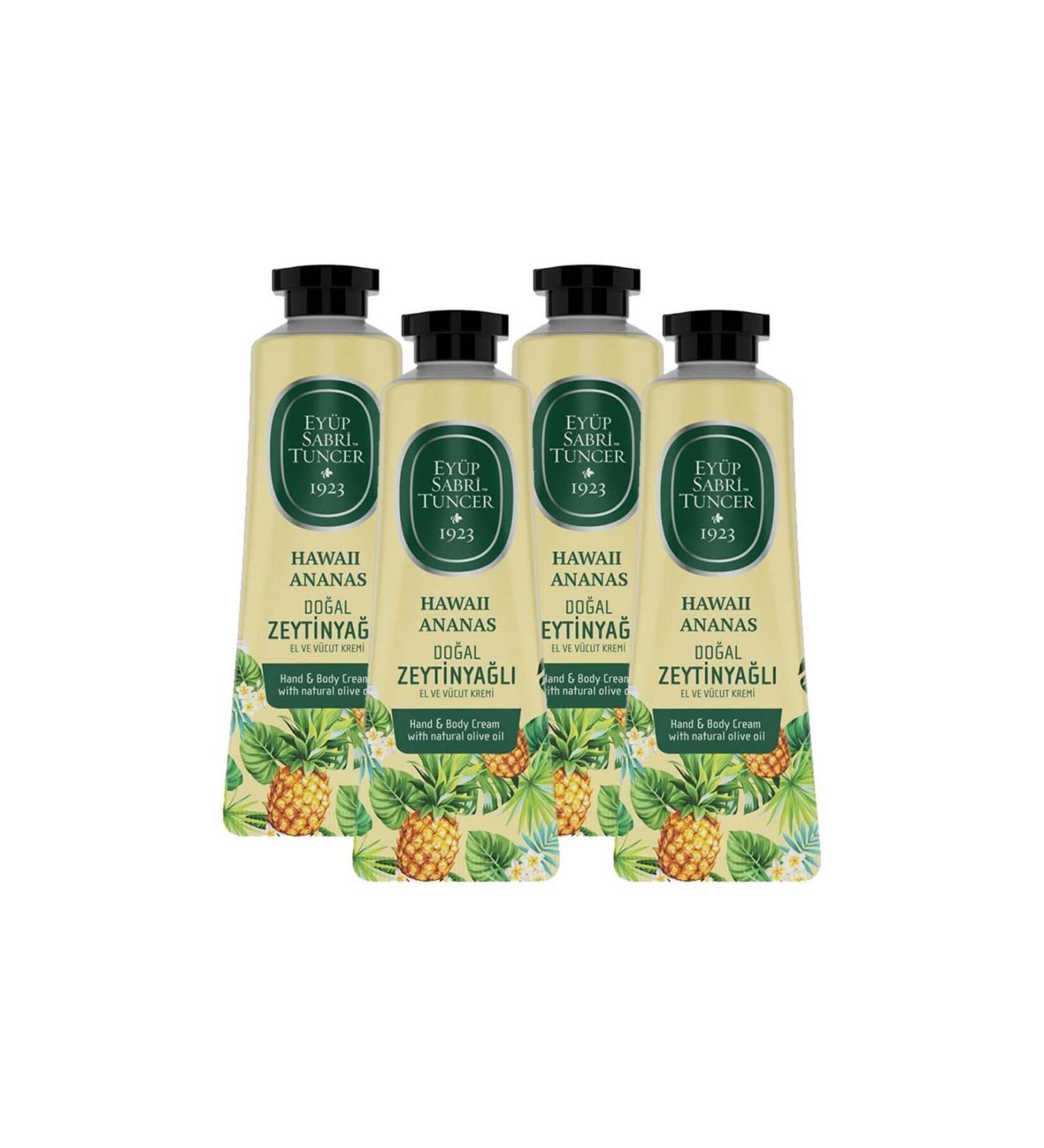 Ey p Sabri Tuncer Hand and Body Cream Hawaii Pineapple 50 ml X 4