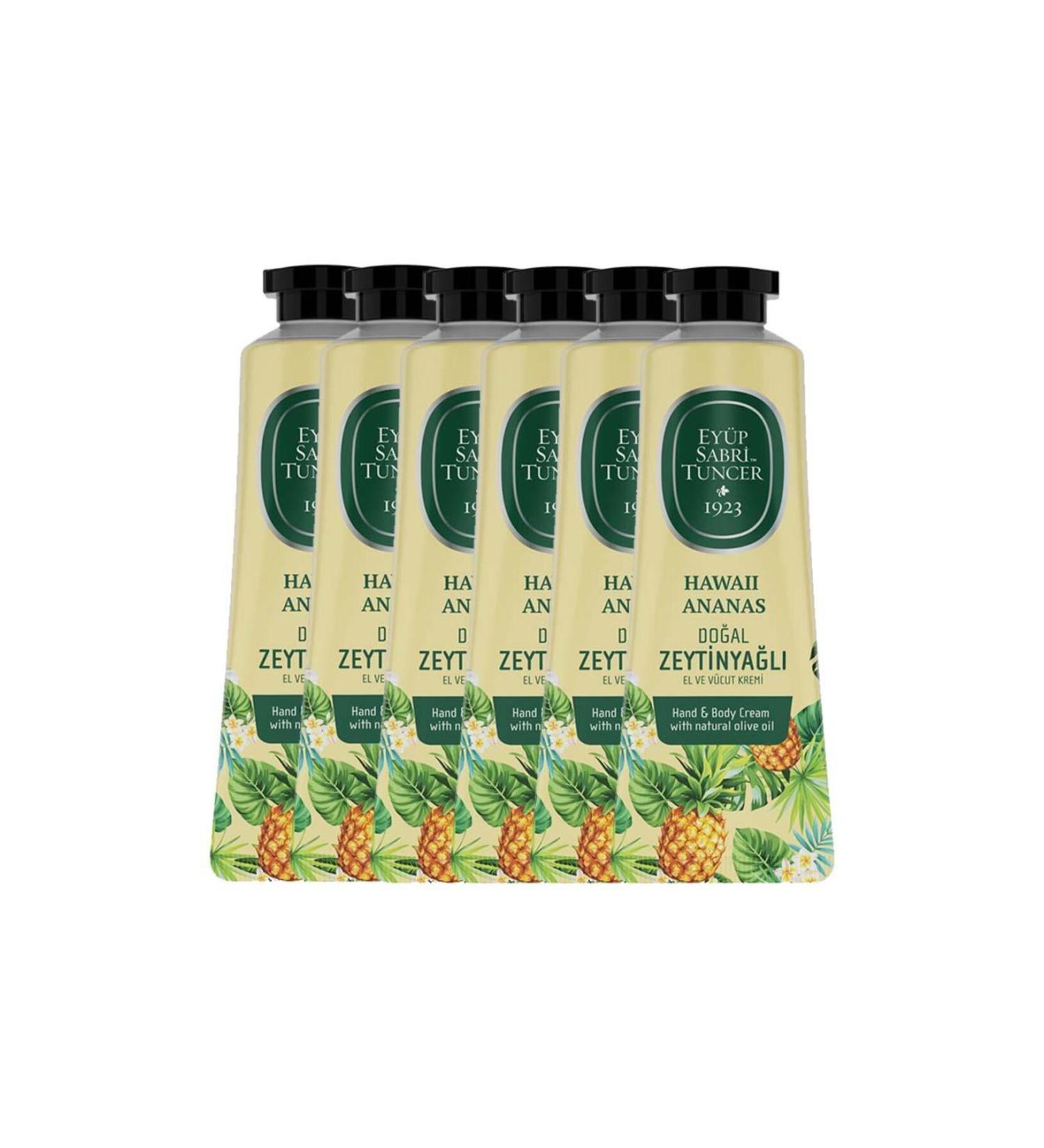 Ey p Sabri Tuncer Hand and Body Cream Hawaii Pineapple 50 ml X 6