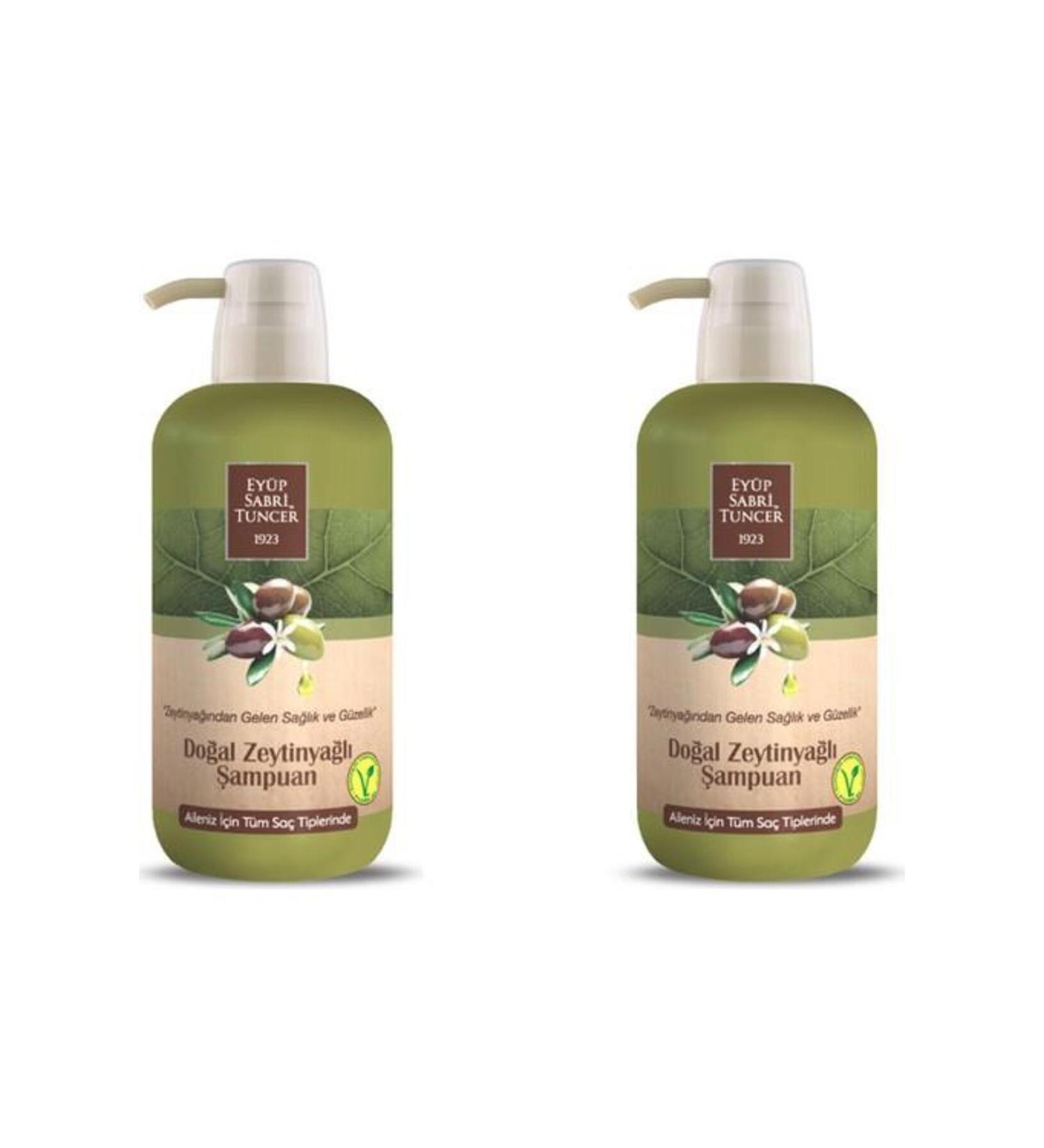 Ey p Sabri Tuncer Natural Olive Oil Shampoo 600 ml X 2