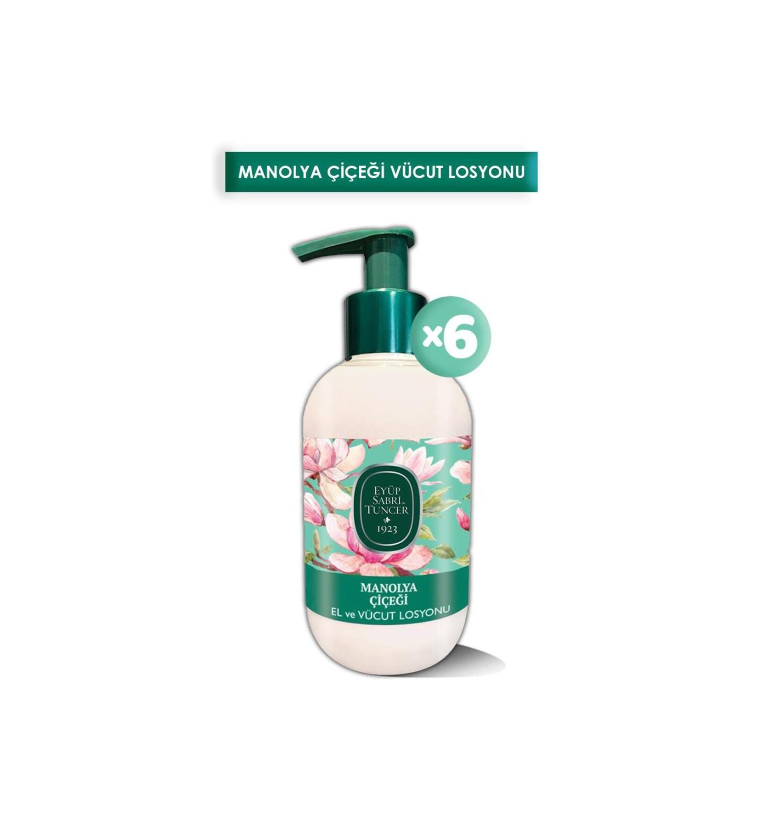 Ey p Sabri Tuncer Magnolia Flower Hand and Body Lotion 280 ml X 6