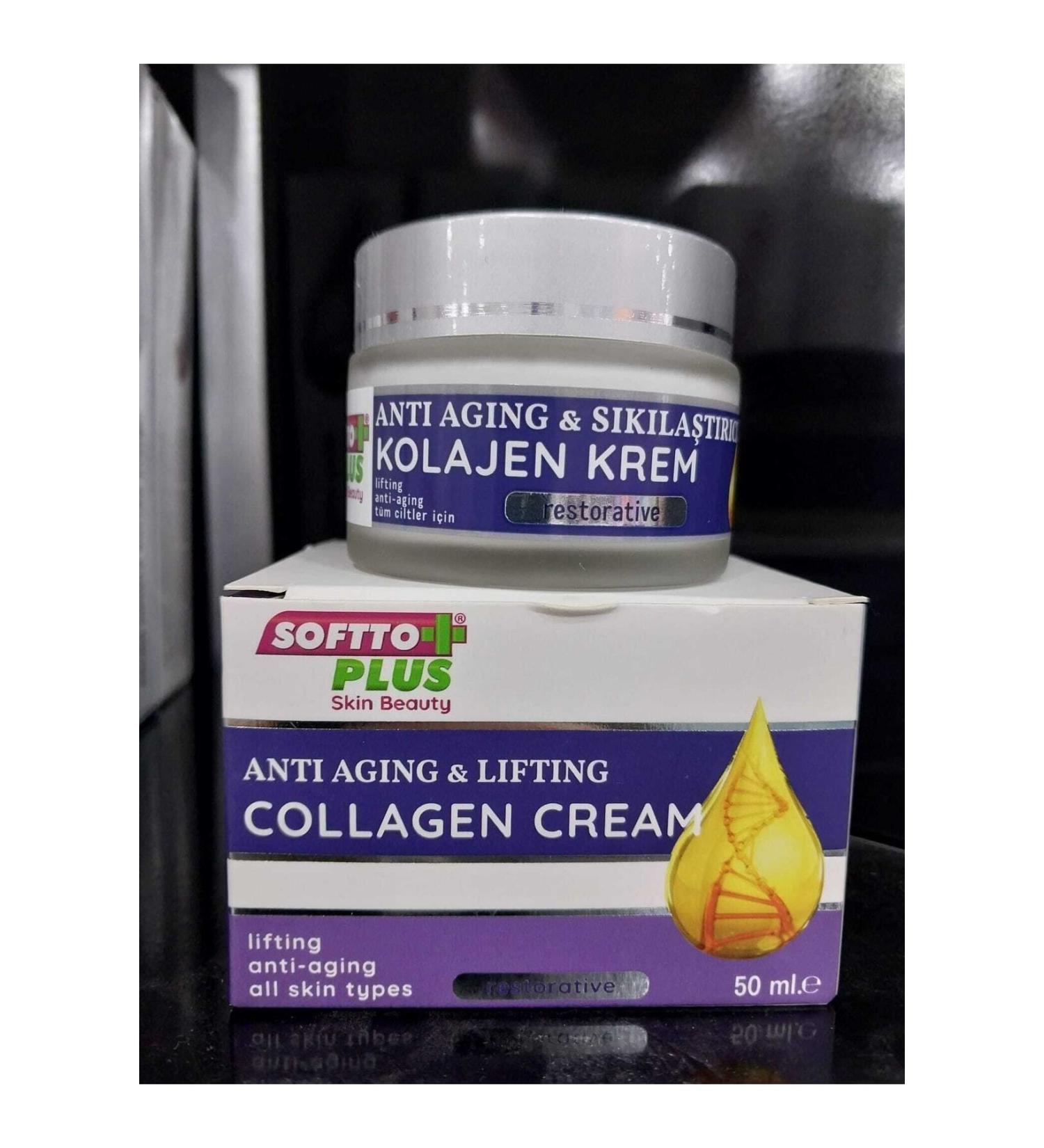 Softto Plus Under Eye and Surrounding Bag & Anti-Wrinkle Firming Collagen Cream 50 Ml